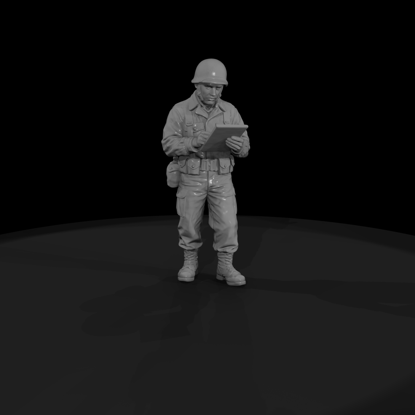 Ww2 Army 048 Wwii U S Army Resting Soldier Figure
