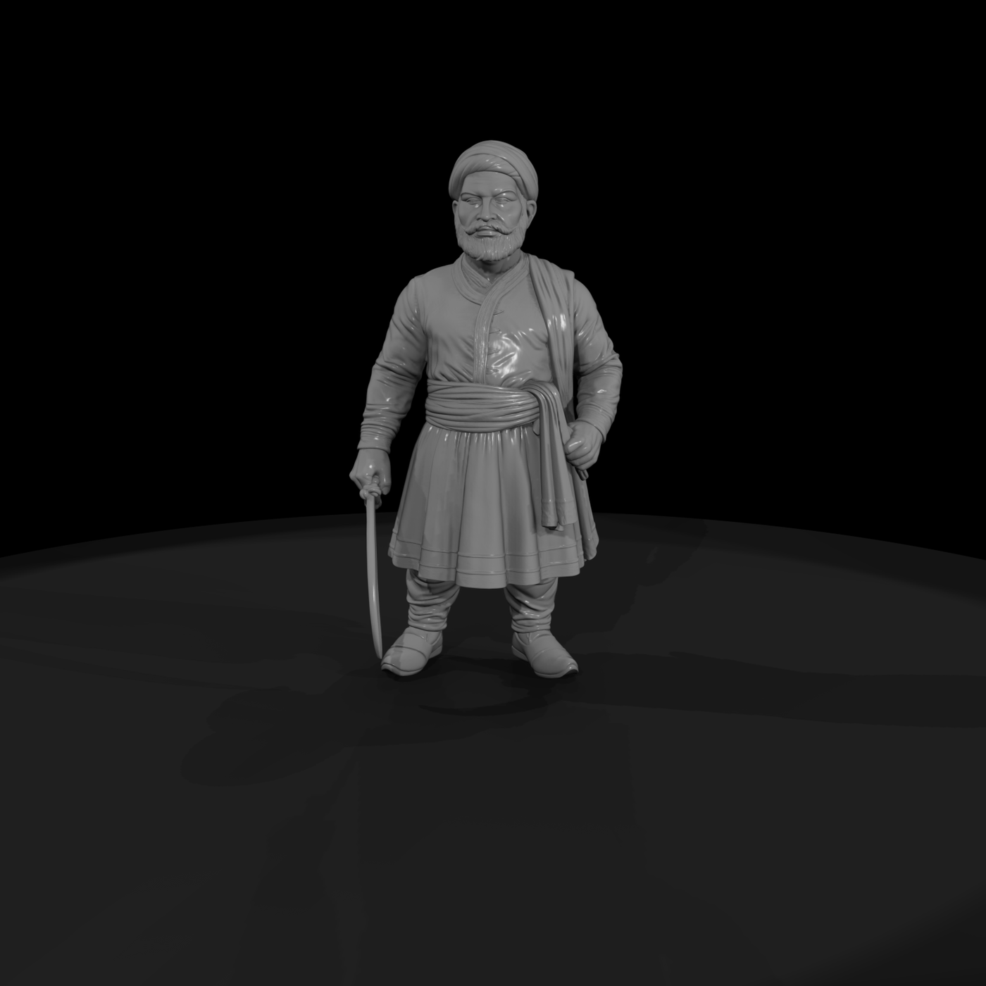 Hist 0113 Historical Shivaji Miniature Figure