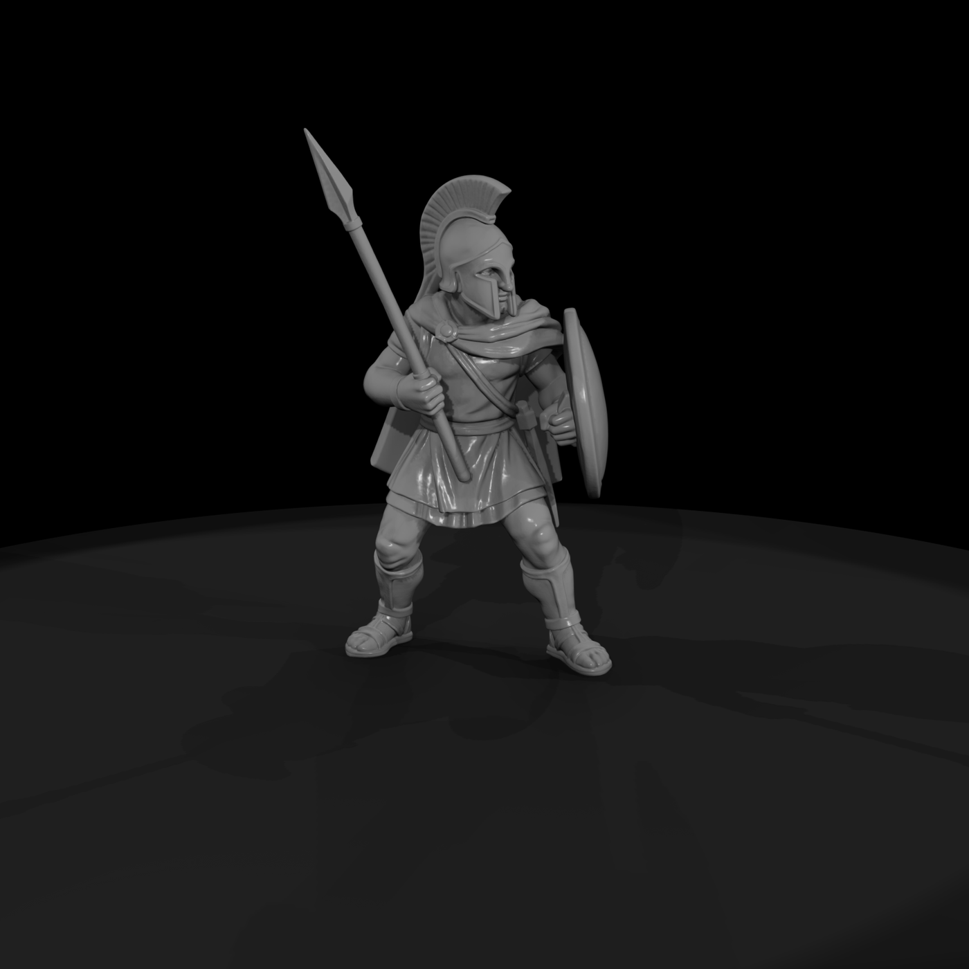 Hist 0202 Greek Hoplite Miniature Figure