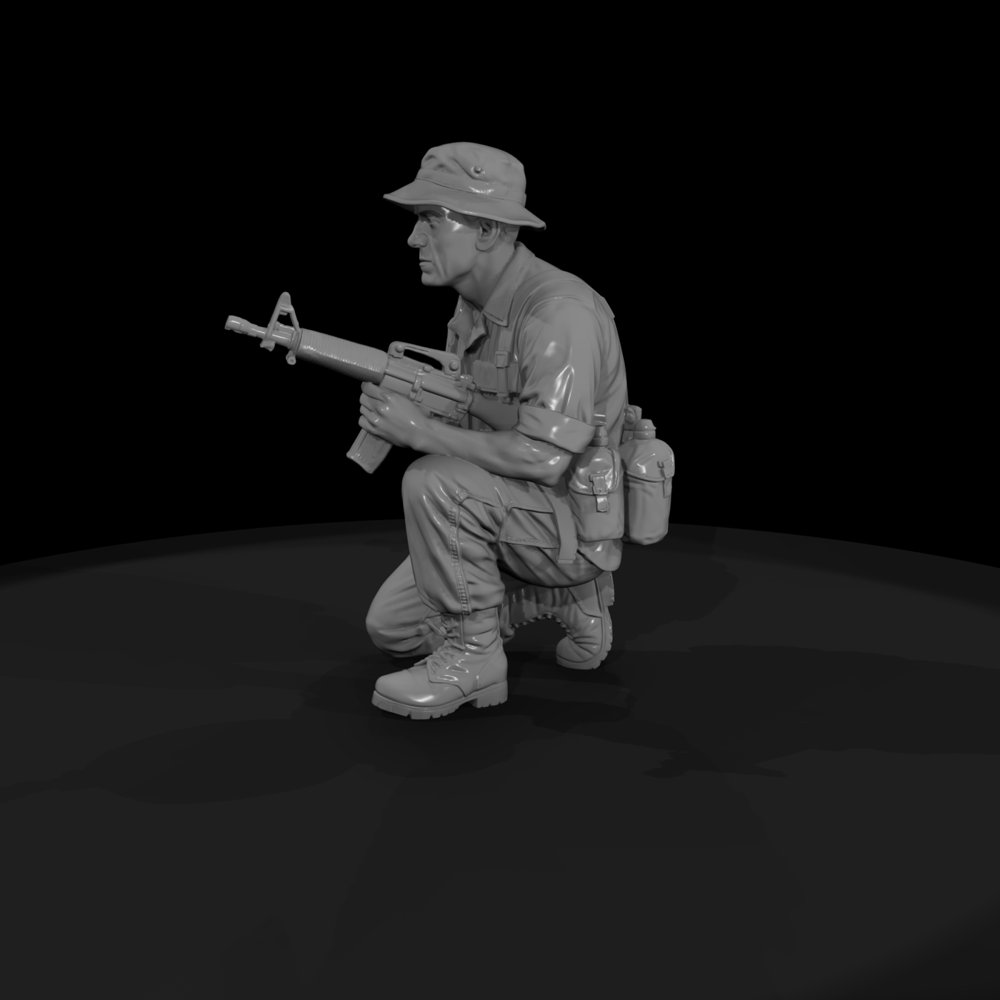 Vn Army 004 Vietnam U S Army Scout Figure