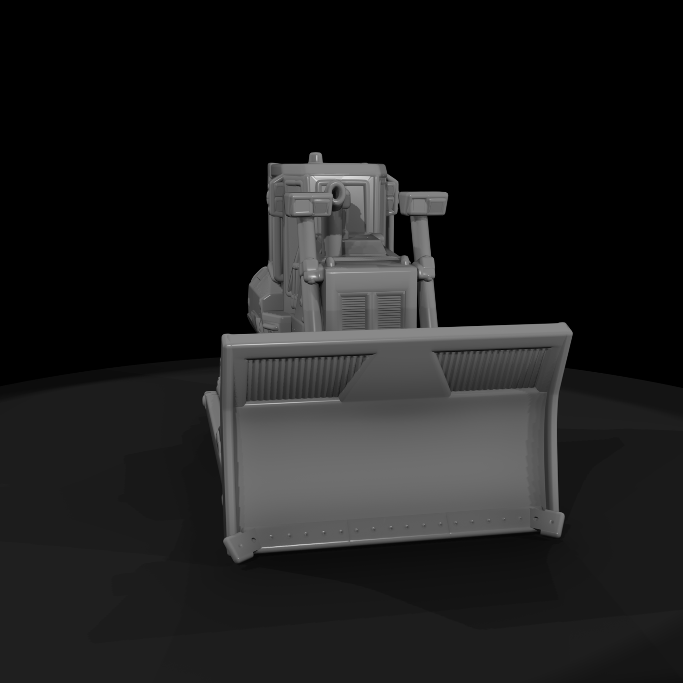 Trash Pusher — Landfill Bulldozer Attachment