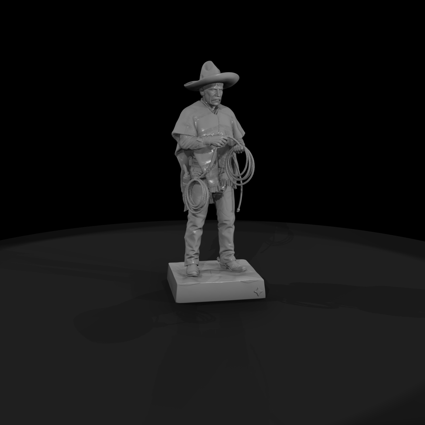 Mexican Vaquero with Lariat