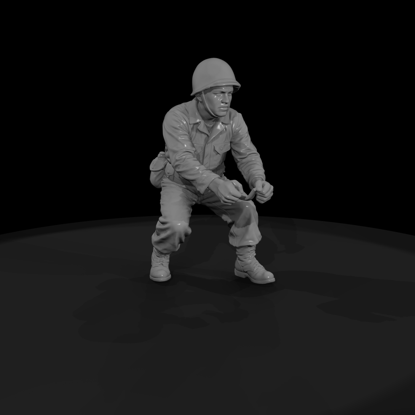 Ww2 Army 055 Wwii U S Army Mortar Crewman Figure