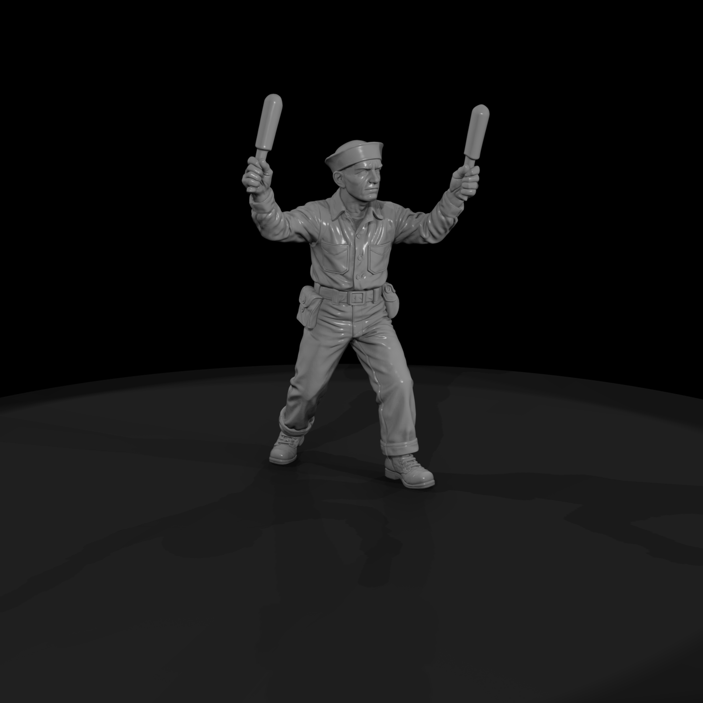 WWII Navy Flight-Deck Handler