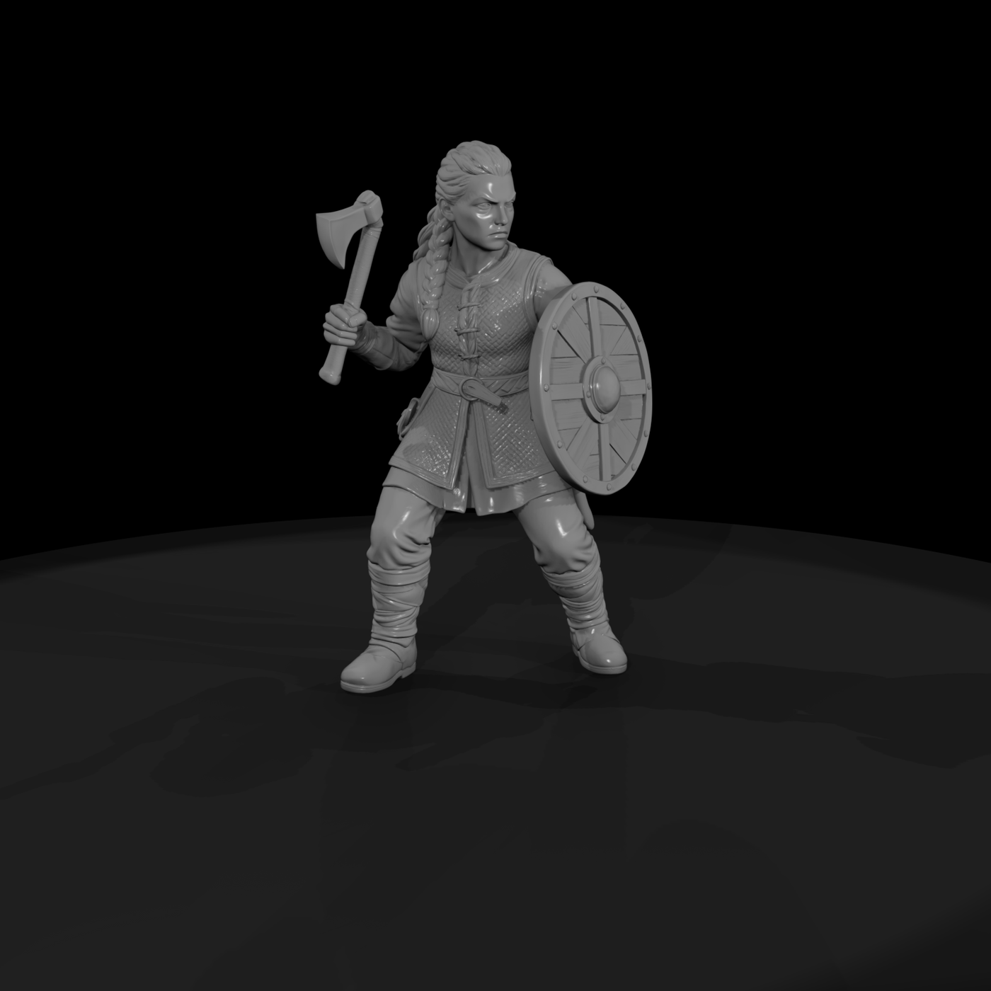 Hist 0210 Viking Shieldmaiden Miniature Figure
