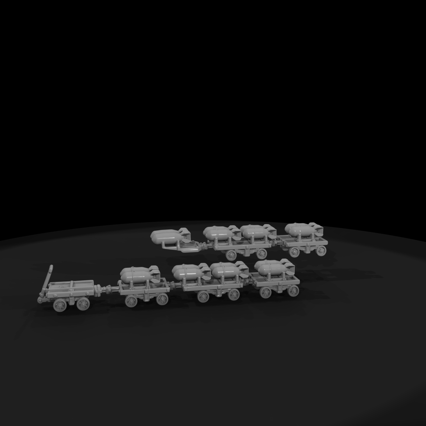 Mil 151 Ww2 England Bomb Trolley Train