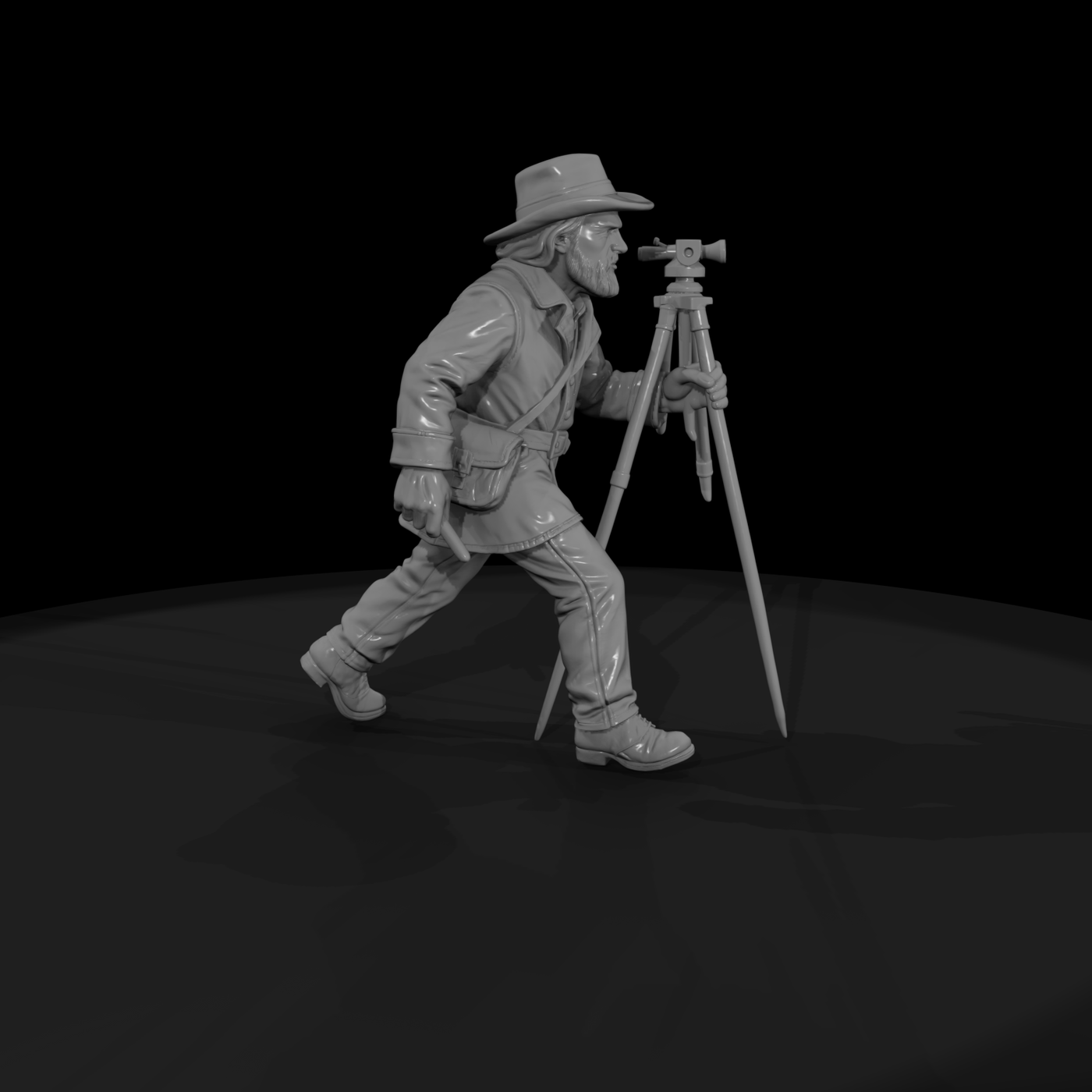 Hist 0242 Frontier Surveyor Miniature Figure