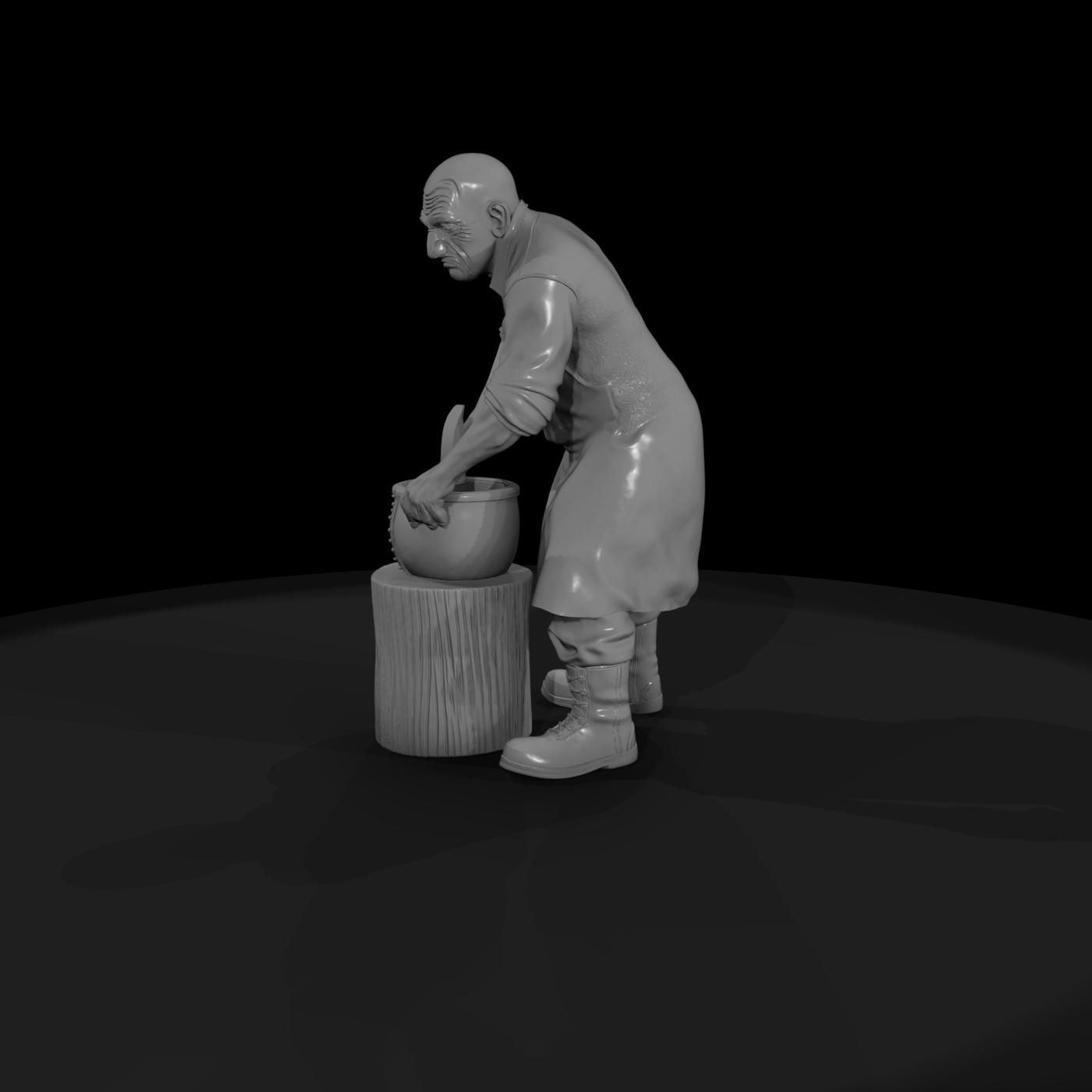 Metalworker Artisan Figure