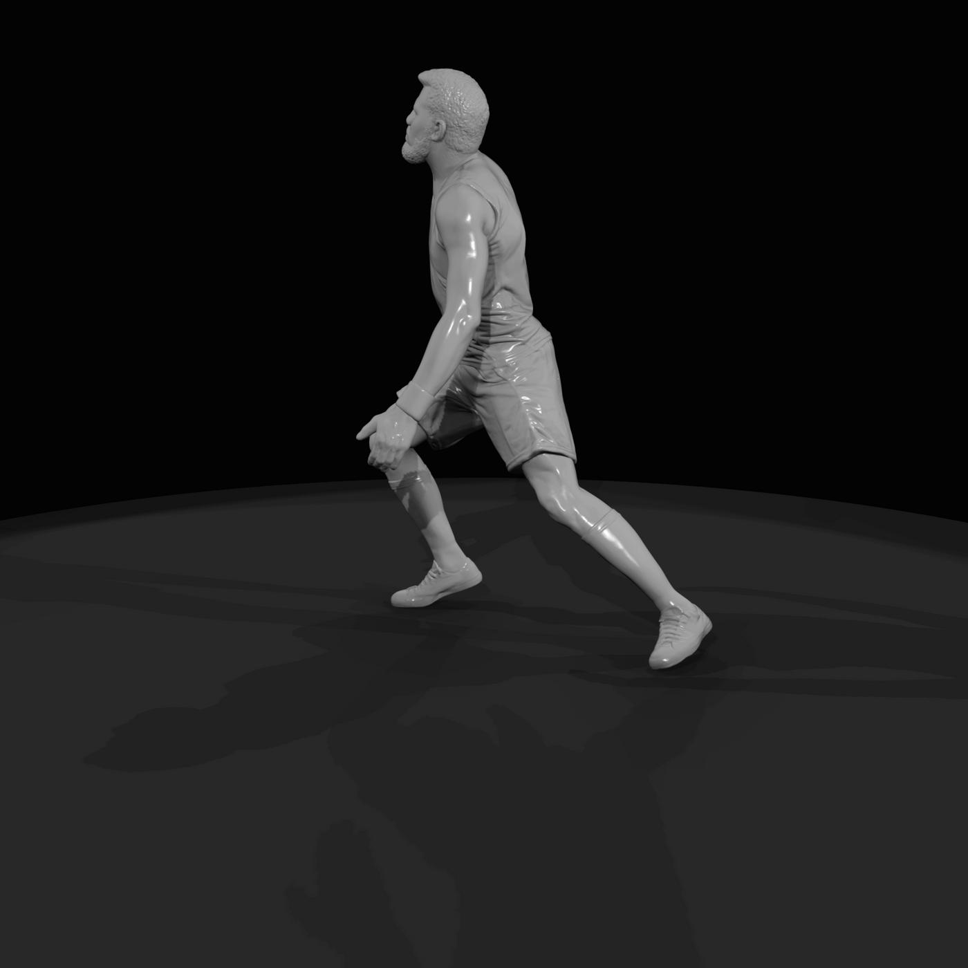 Streetball Player in Motion