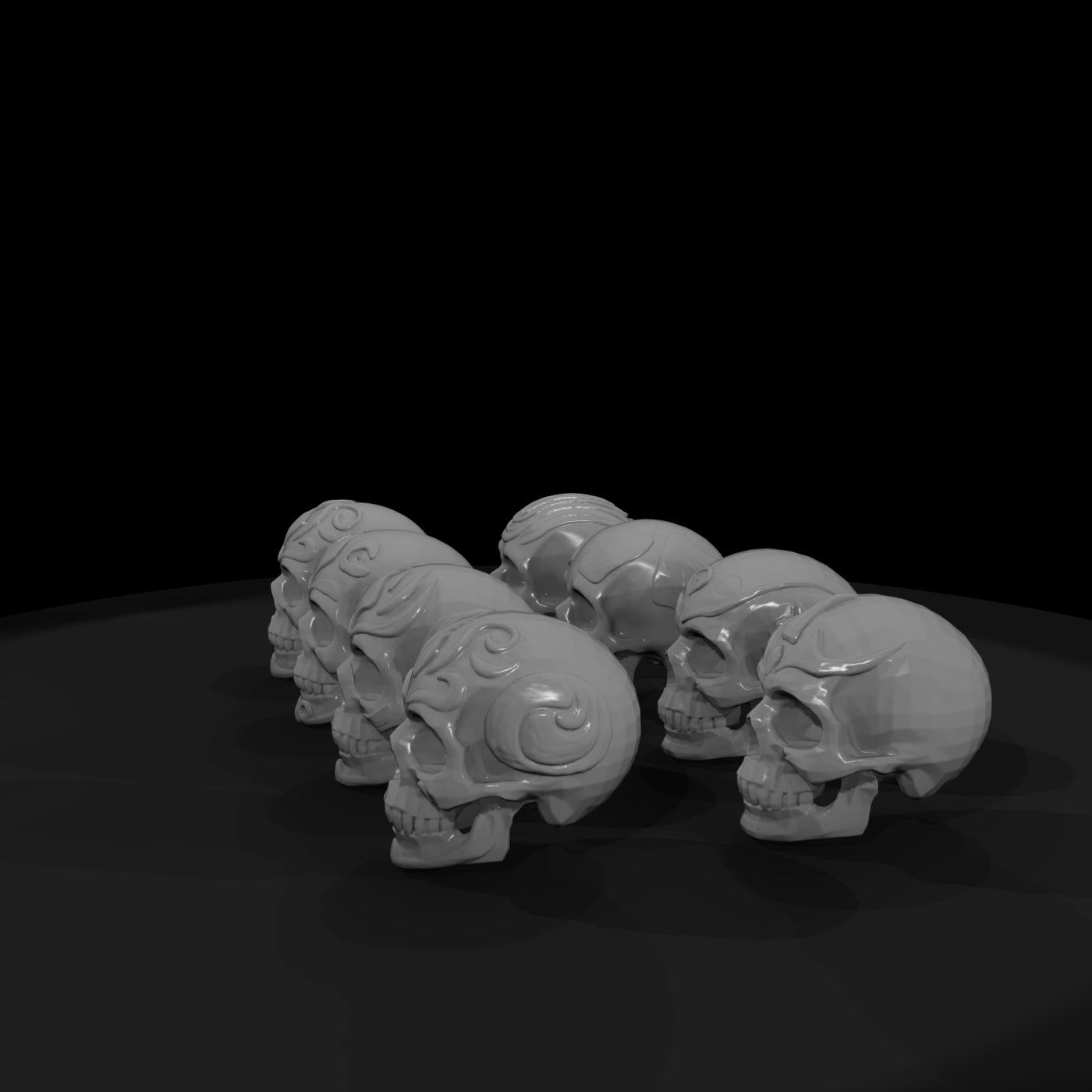 decorated-skulls