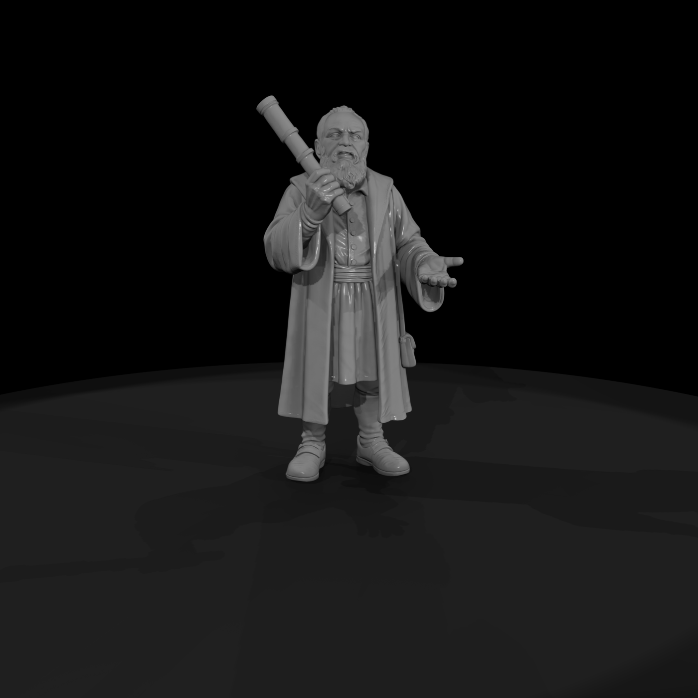 Hist 0126 Historical Galileo Galilei Miniature Fig