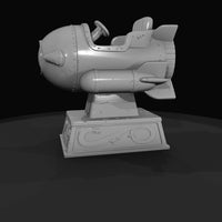 mid-20th-century-style-coin-operated-rocket-ride — thumbnail 4