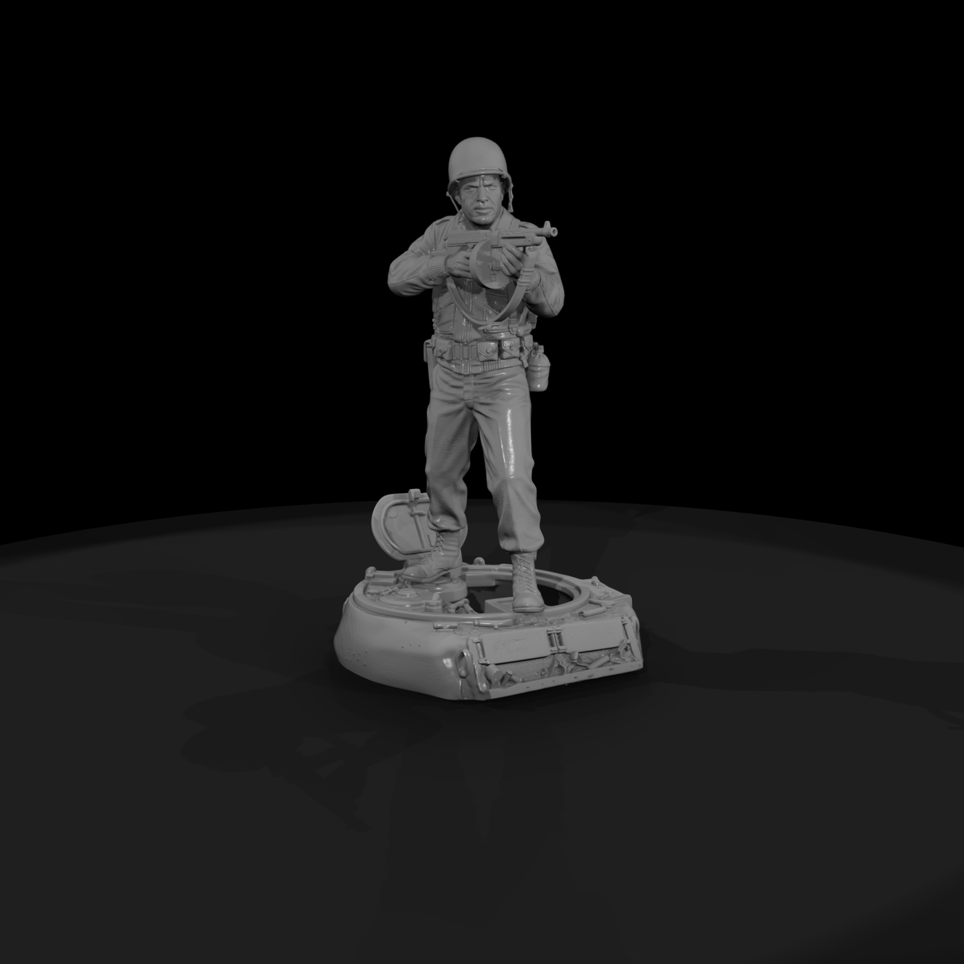 Ww2H 043 United States 761St Tank Bn Commander
