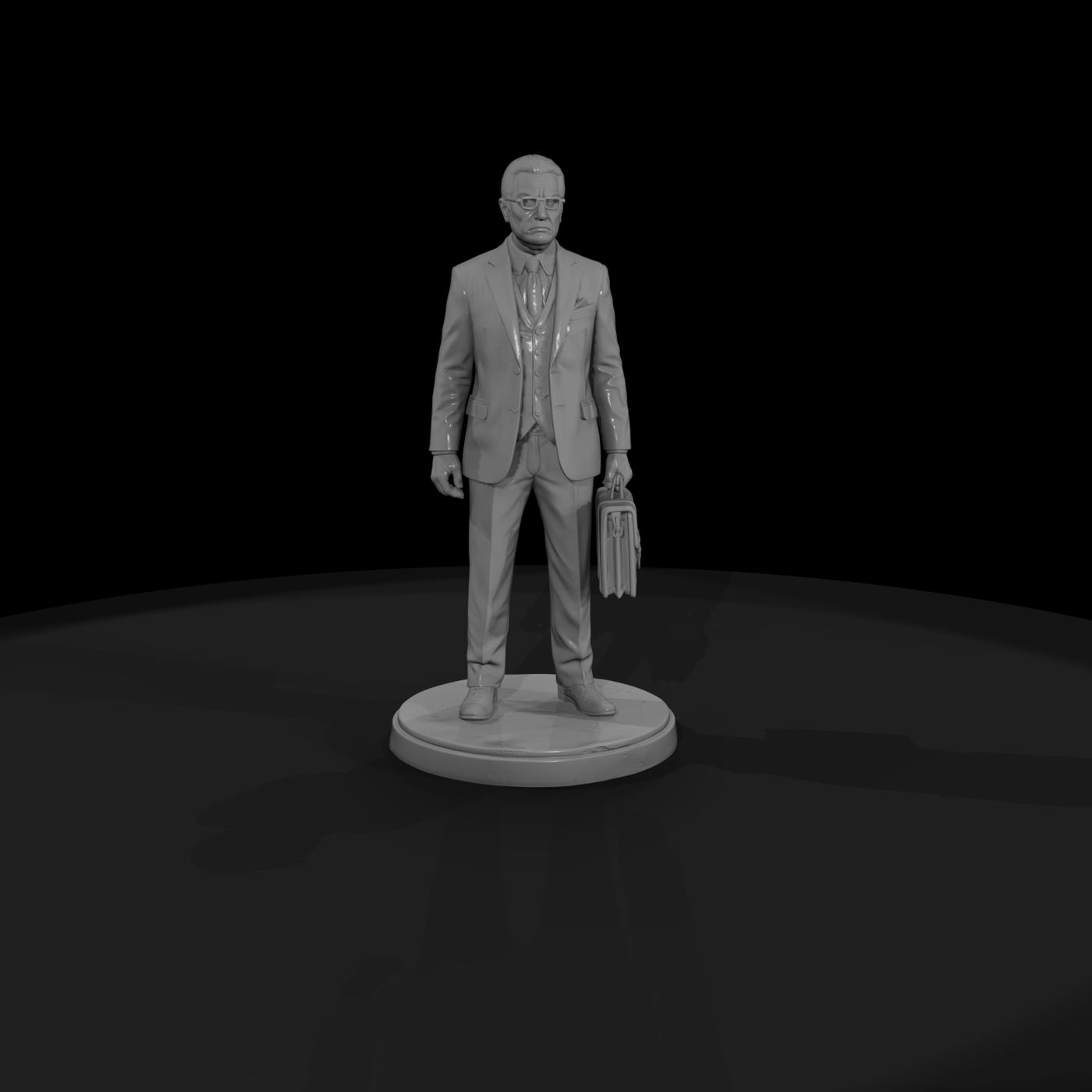 1990s Businessman with Briefcase