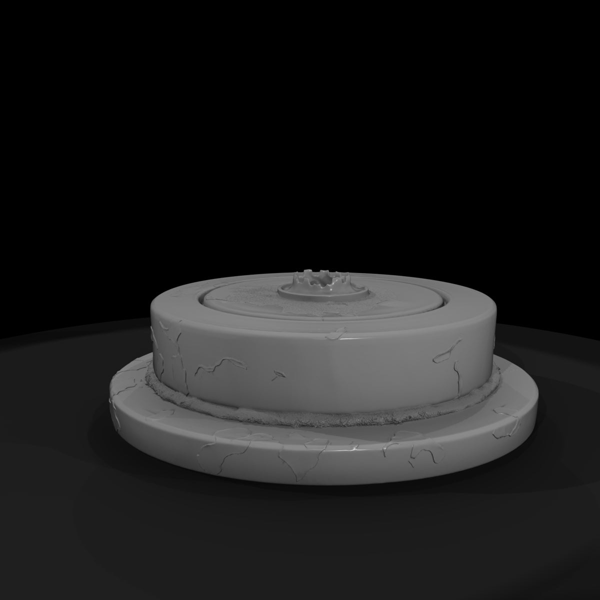 weathered-round-stone-pedestal-small-display-plinth-for-dioramas-064846