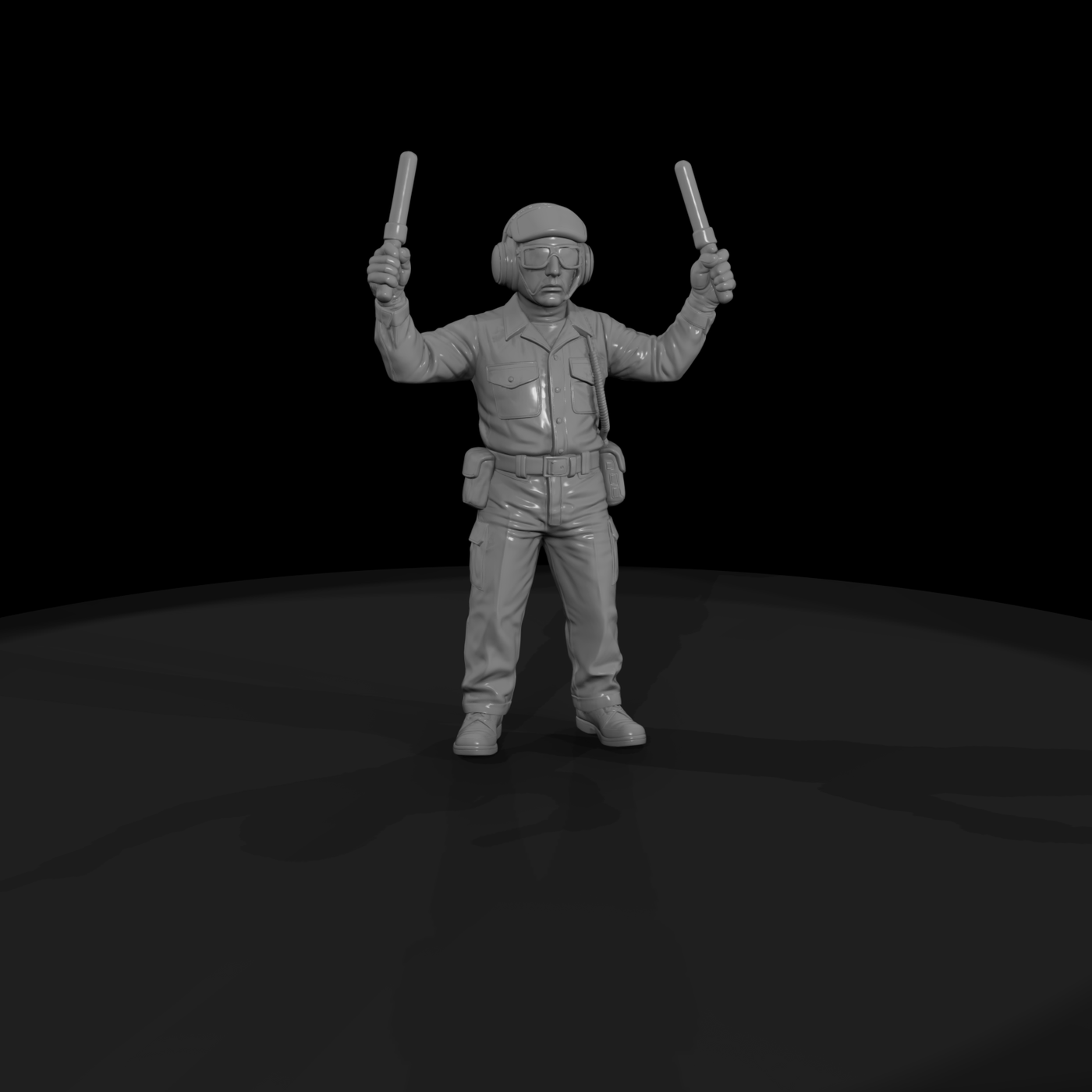 Mod Navy 049 Modern U S Navy Aircraft Handler Figu