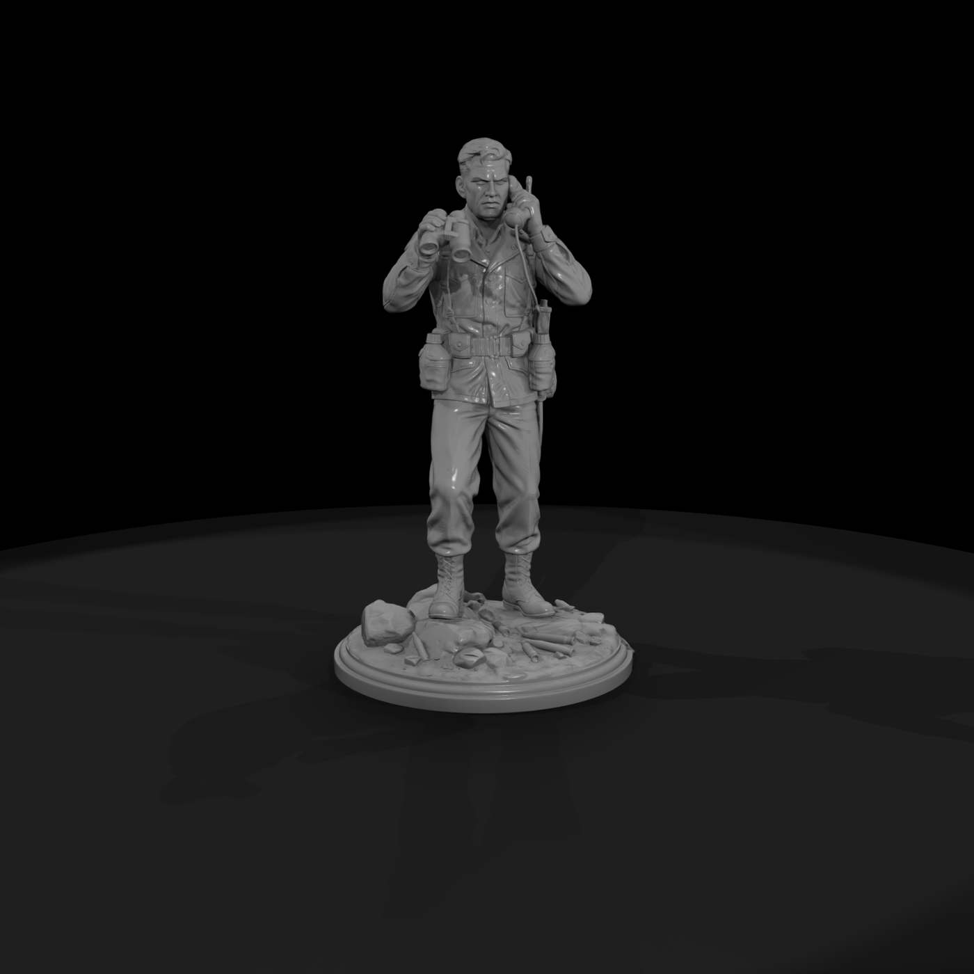 Ww2H 038 United States Artillery Forward Observer