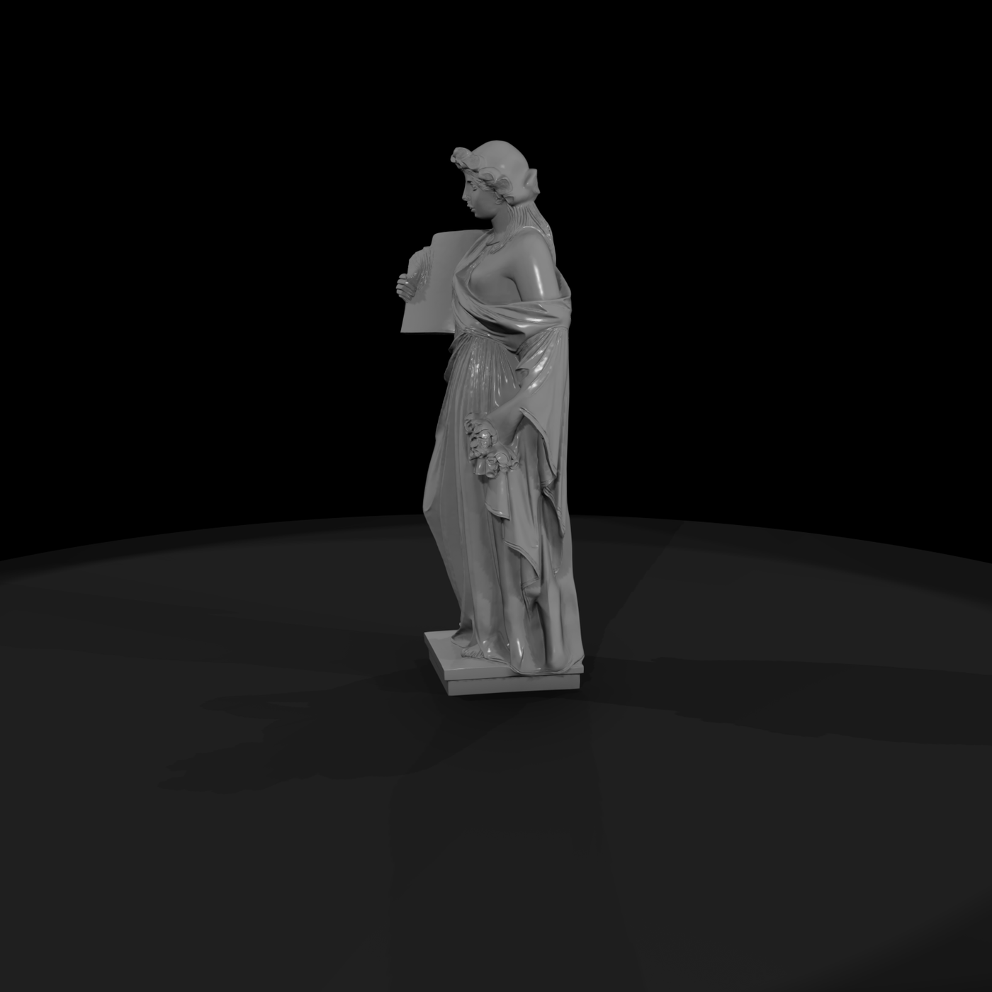 Neoclassical Allegorical Female Statue