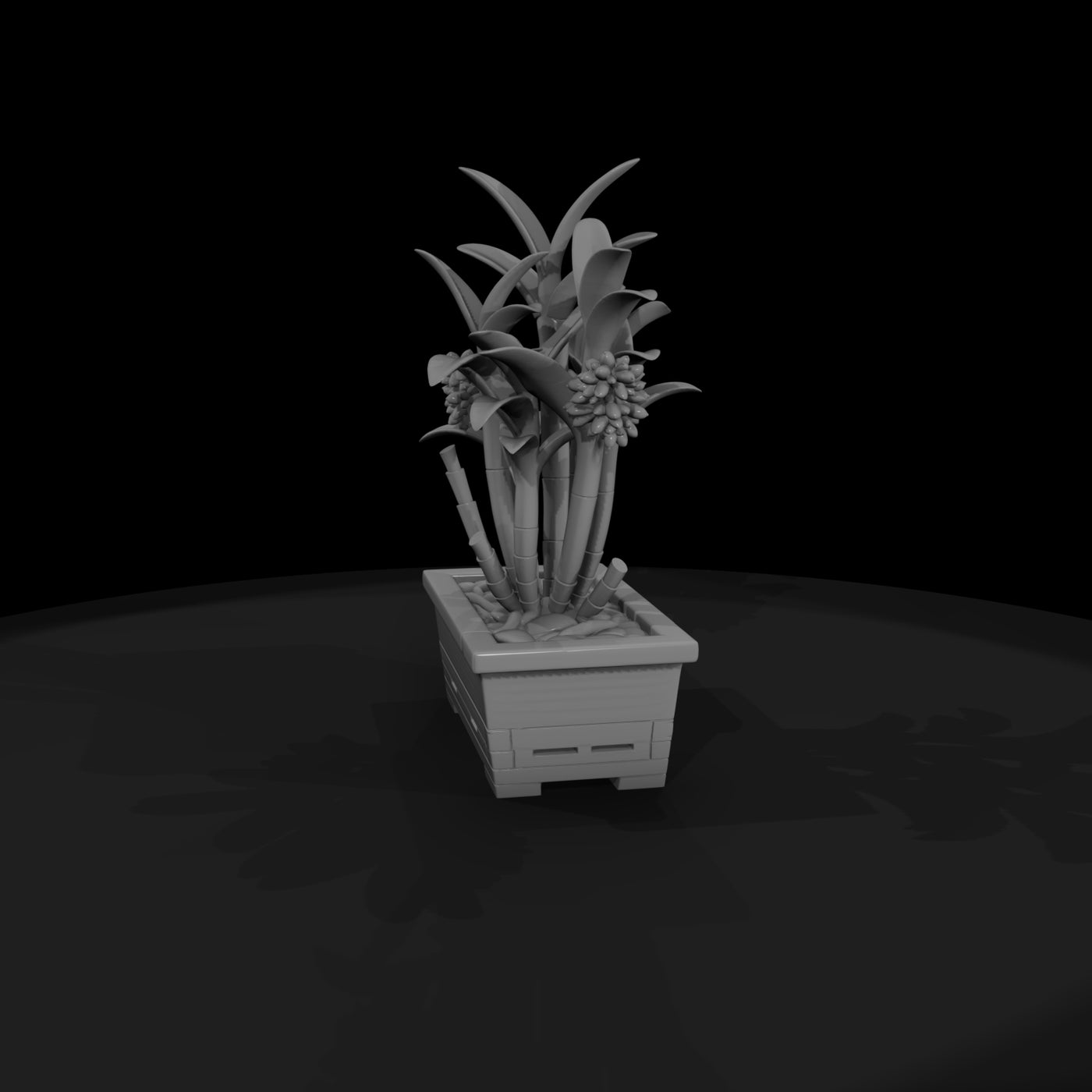 stylized-3d-wooden-potted-flowering-orchid-mwgtumz