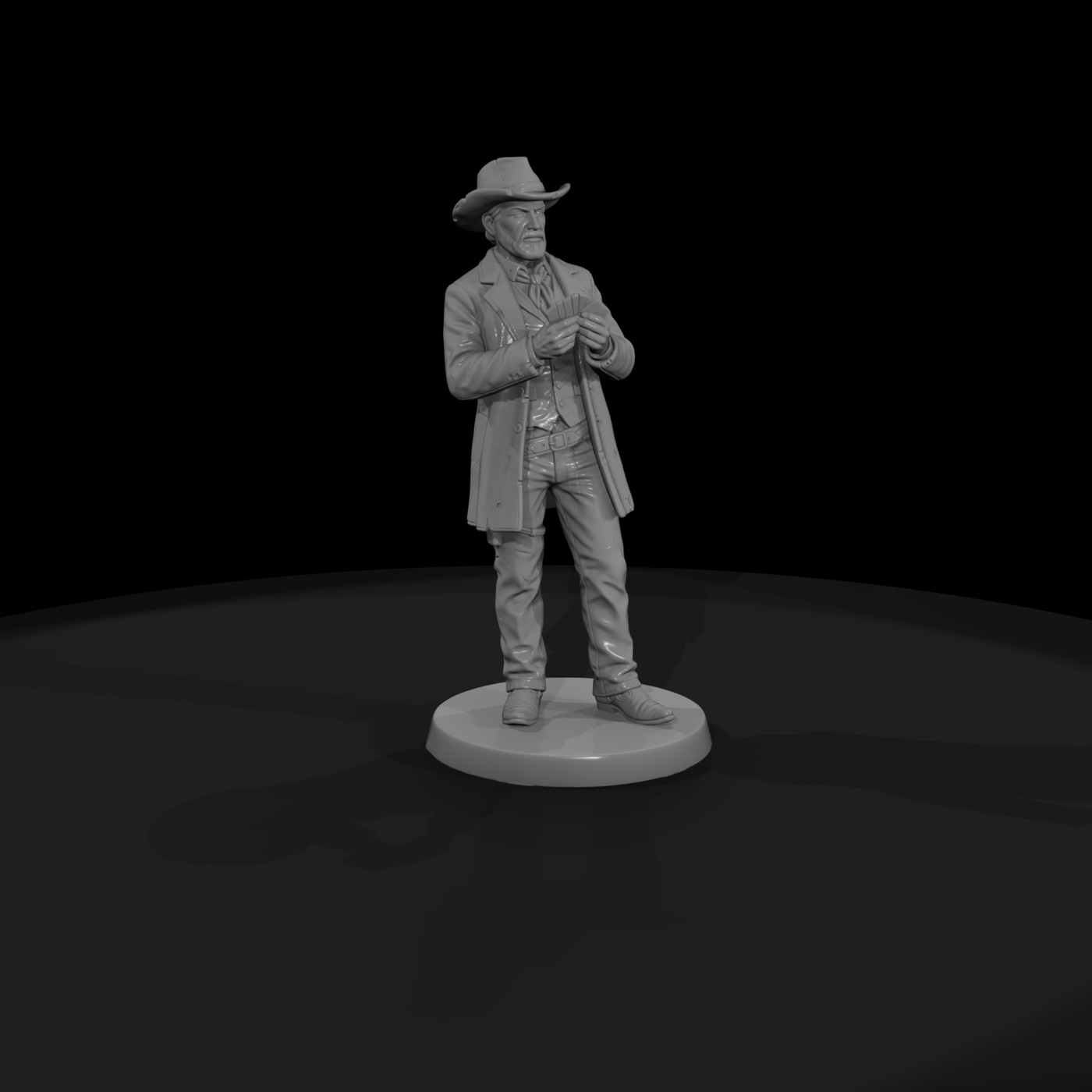 Ww 0240 Townsfolk Saloon Cardplayer