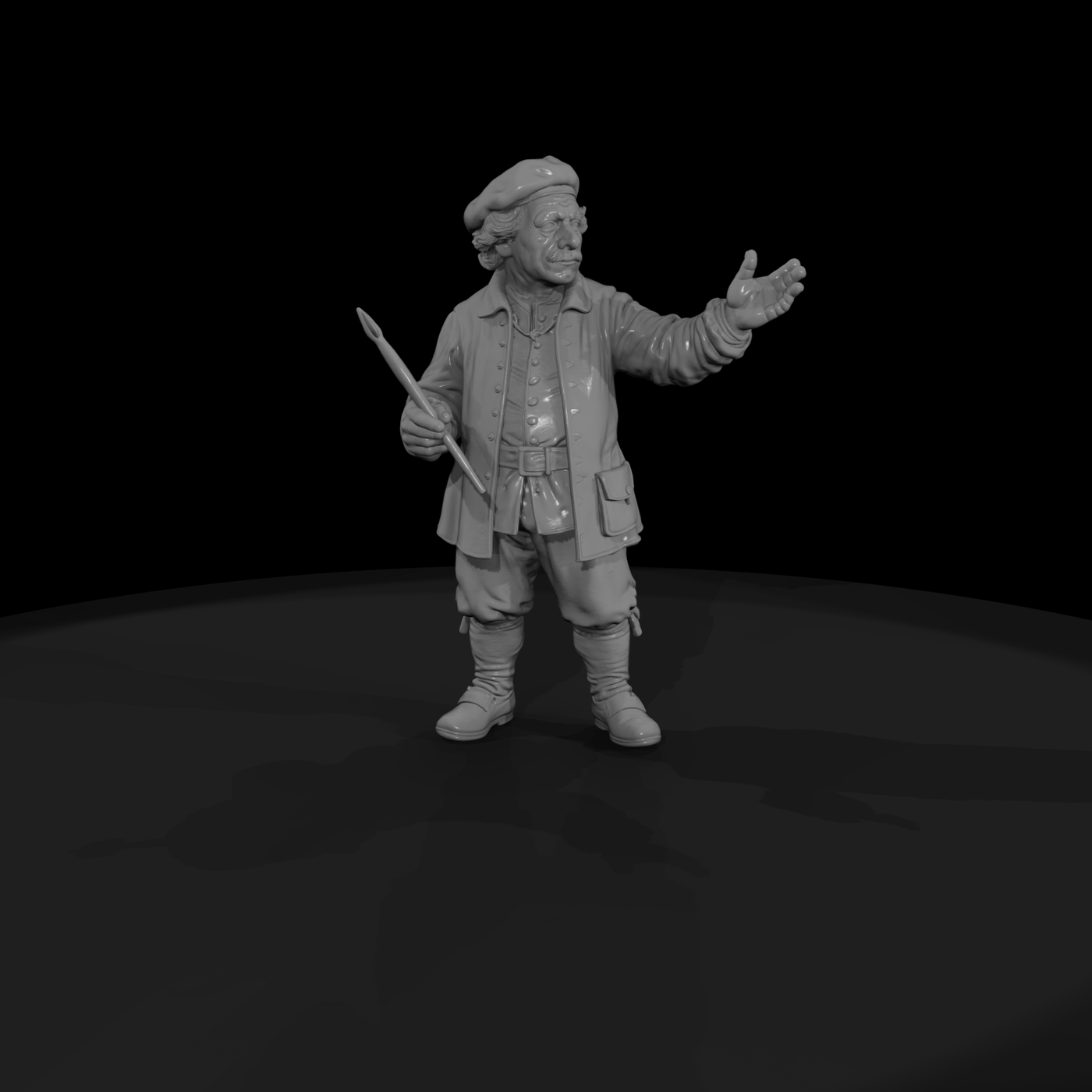 Hist 0123 Historical Rembrandt Miniature Figure