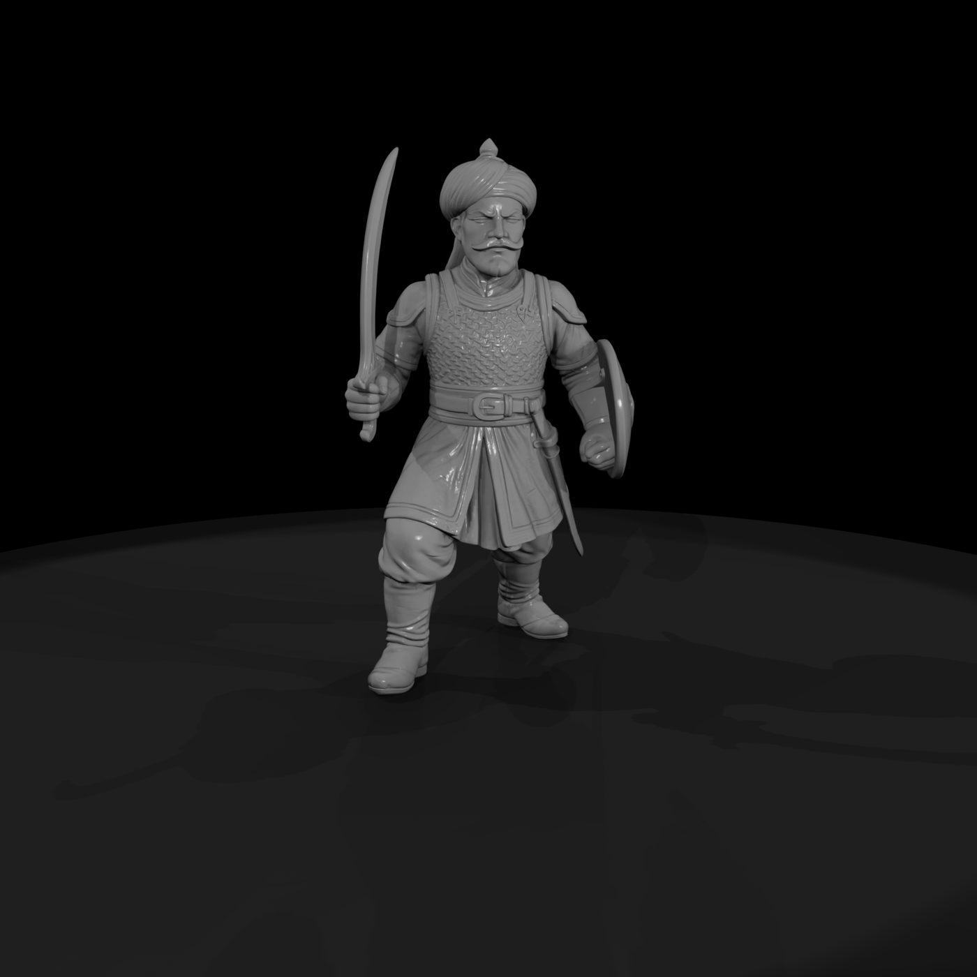 Hist 0233 Rajput Warrior Miniature Figure
