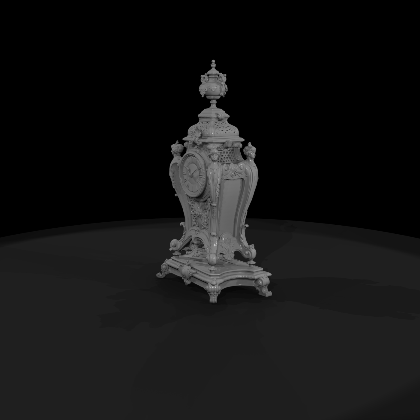 20260612 Ornate Gilded Table Clock 9Bc990119F