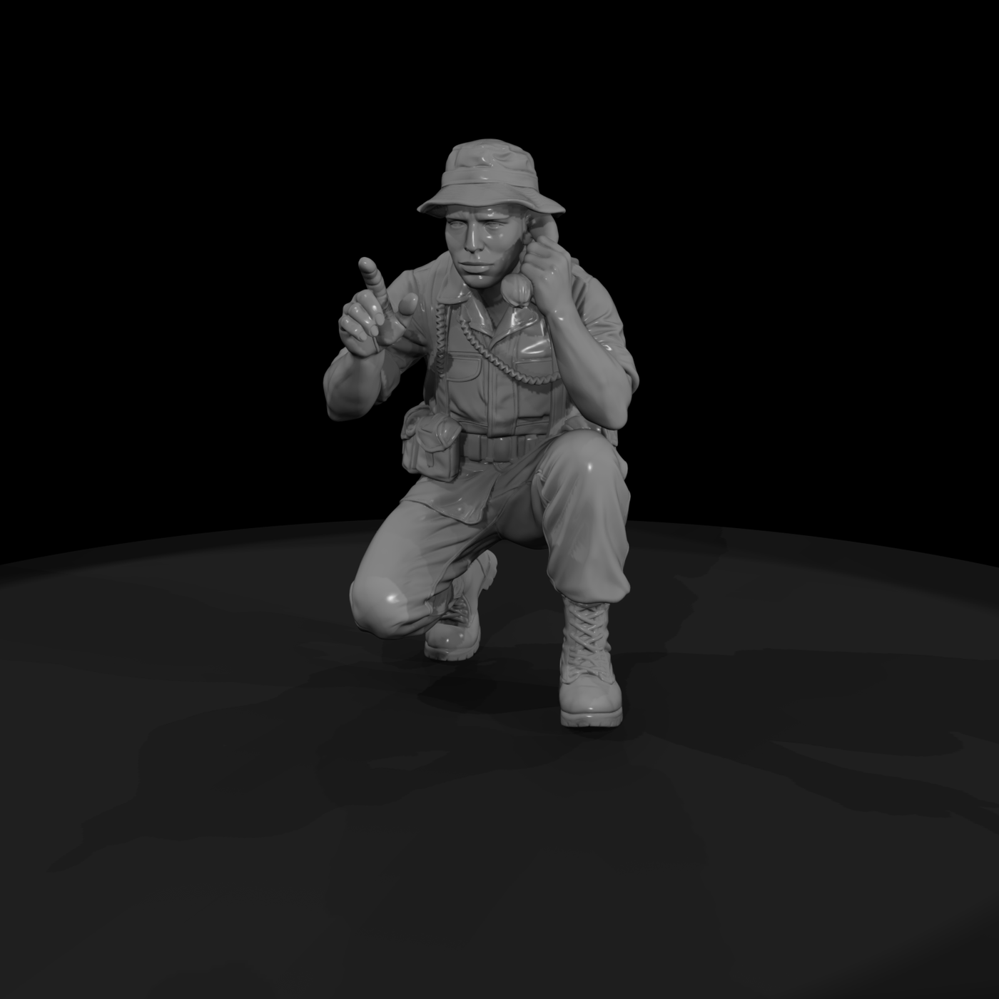 Vn Army 077 Vietnam U S Army Radio Operator Figure