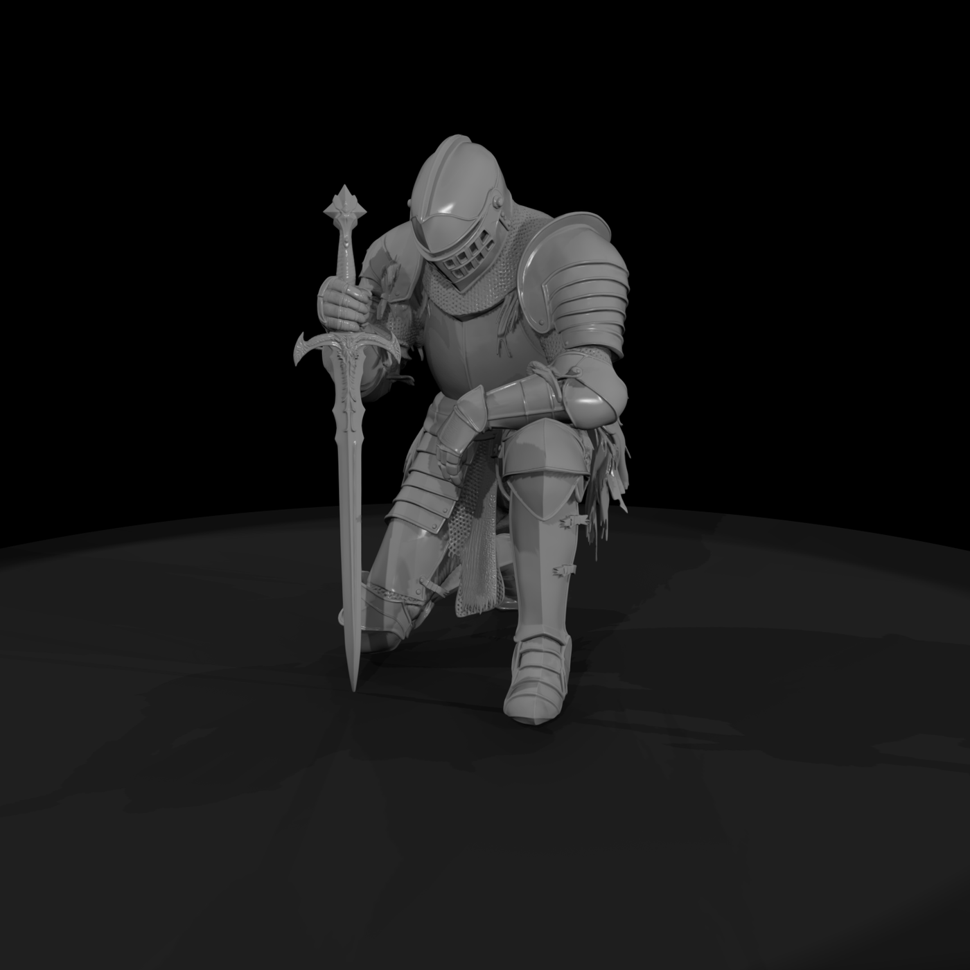 20260612 Armored Knight Kneeling Sword 9C29F26Cb2