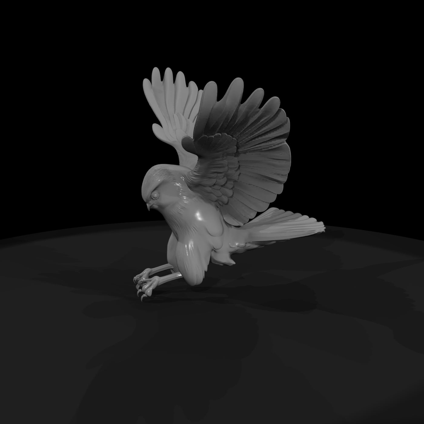 stylized-falcon-figurine-perched-441076