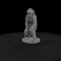 Modern Firefighter with Roof Vent Saw — thumbnail 5