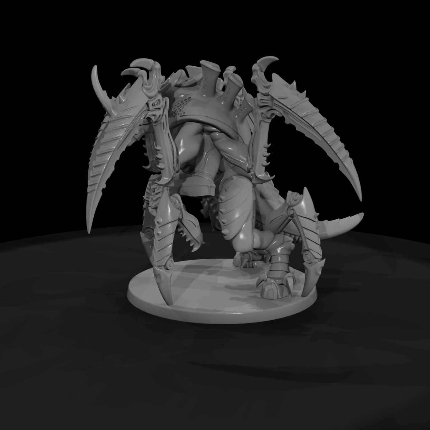 Stylized Sci Fi Alien Wargame Miniature Atksssjo