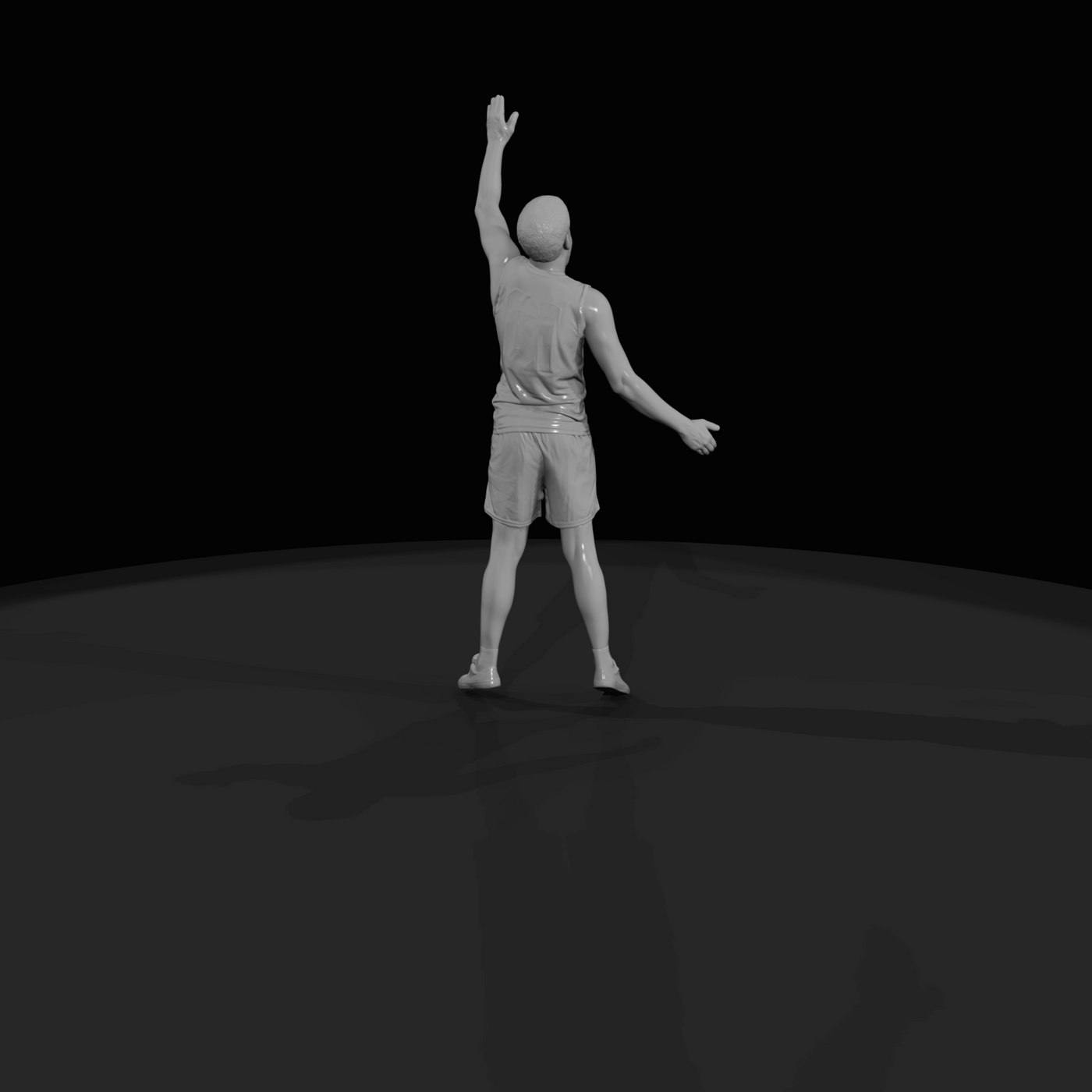 Basketball Player Celebrating