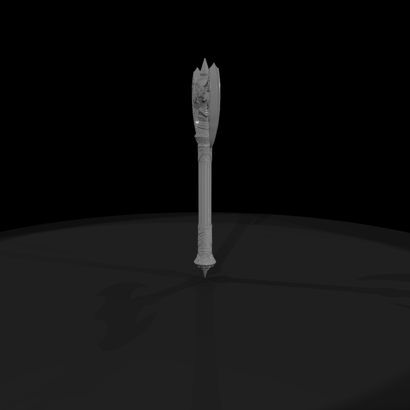 Ornate Double-Headed Battle Axe