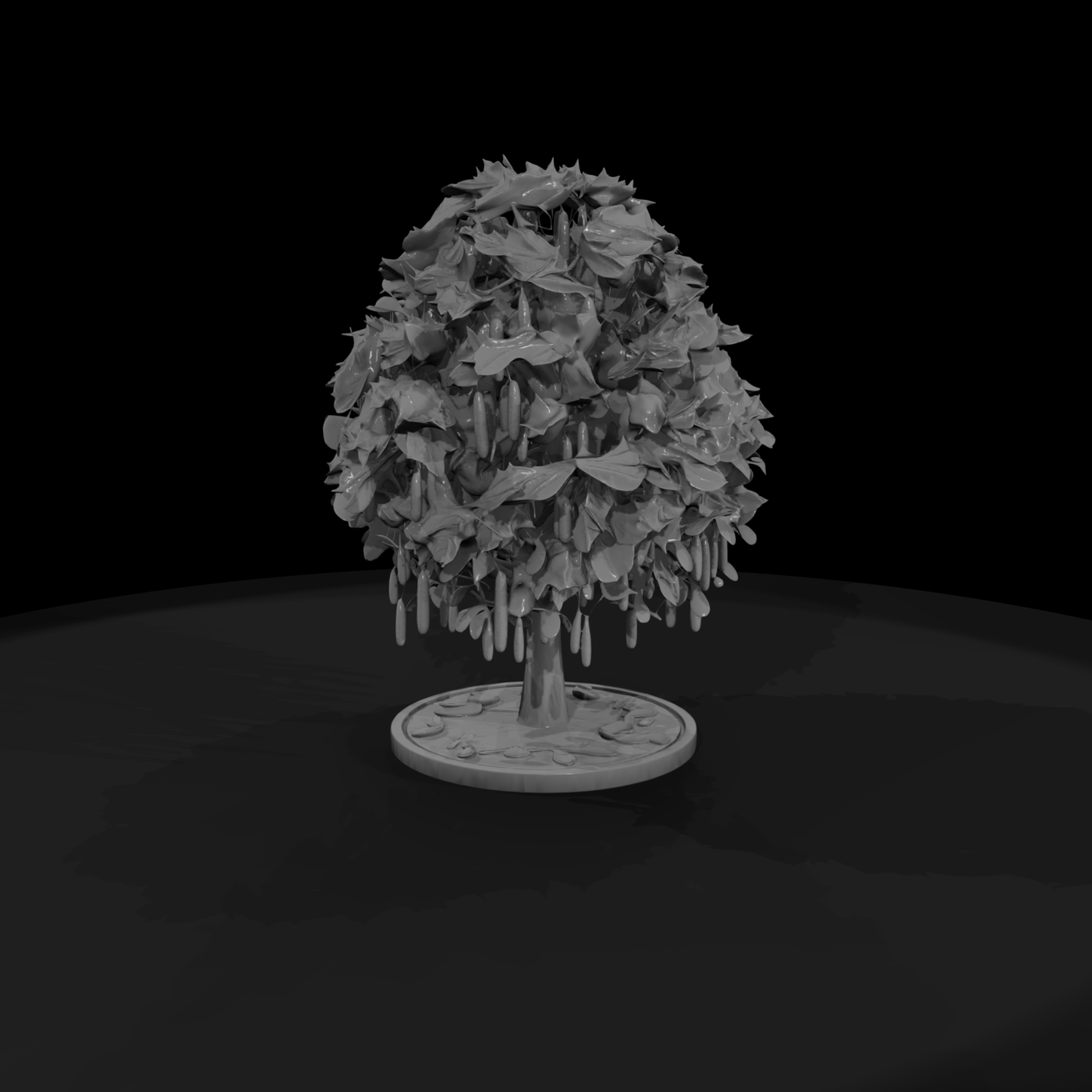 Stylized Maple Tree & Model Railroads