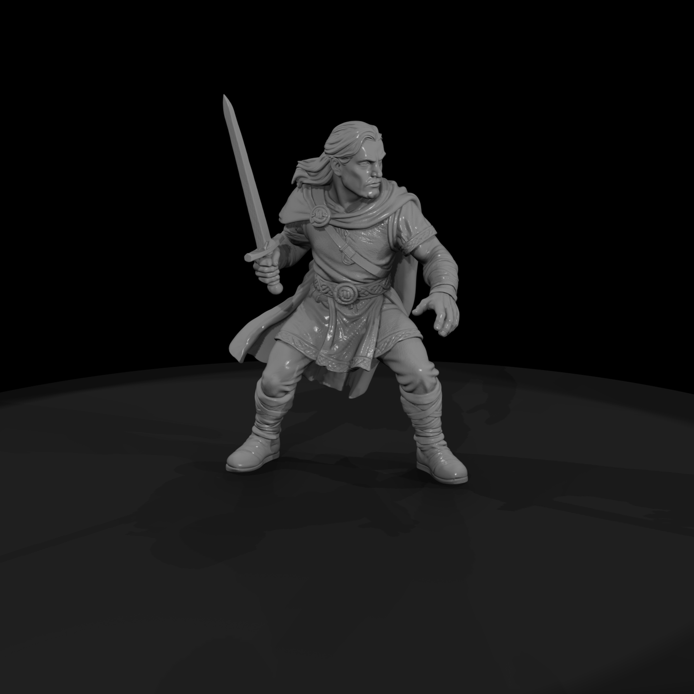 Myth 0408 Mythology Diarmuid Miniature Figure