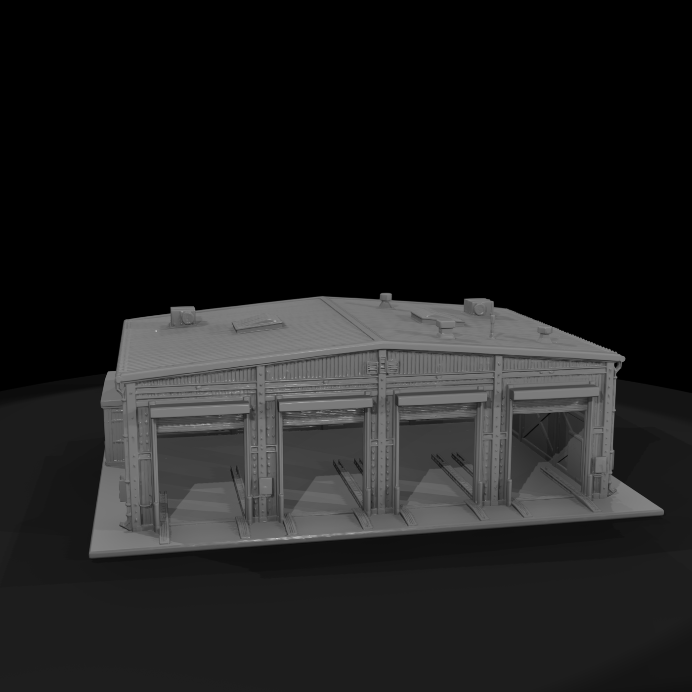 Mil 206 1980S Cold War Motor Pool Building