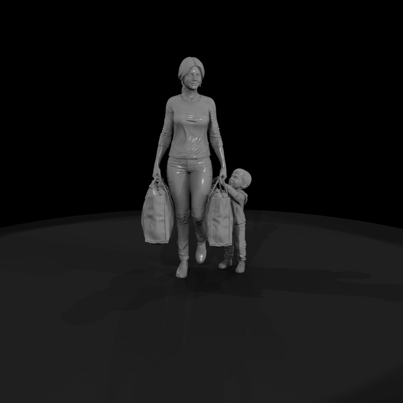 0063 Family Mom Grocery Bags