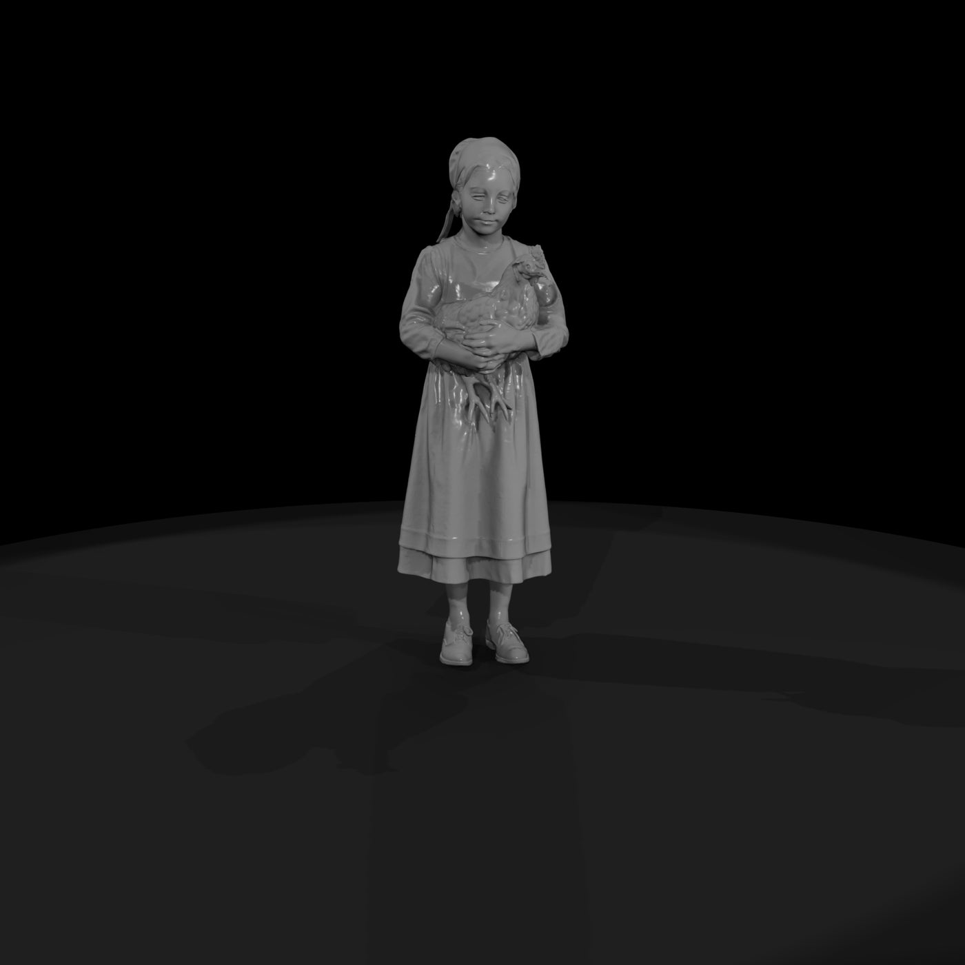 amish-amish-chicken-3d