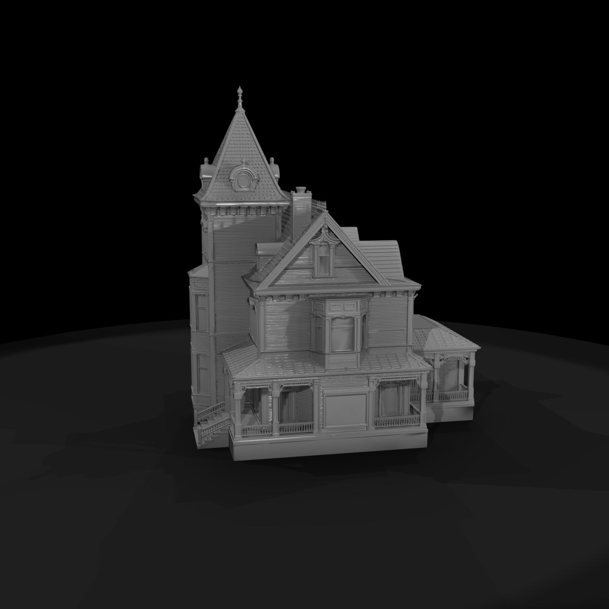matte_3d_victorian_mansion_architectural_model
