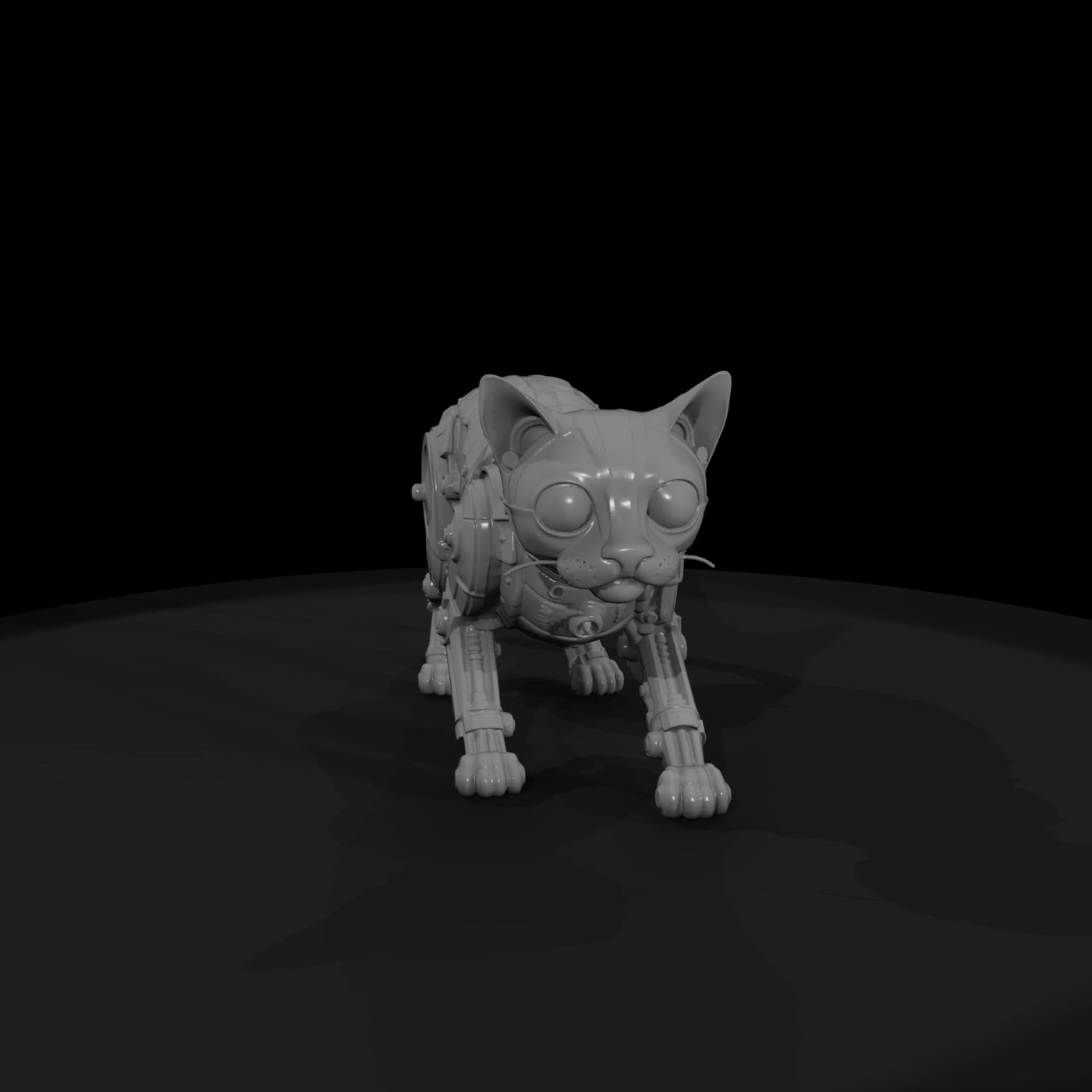 nightmare-clockwork-creatures-vintage-automaton-cat