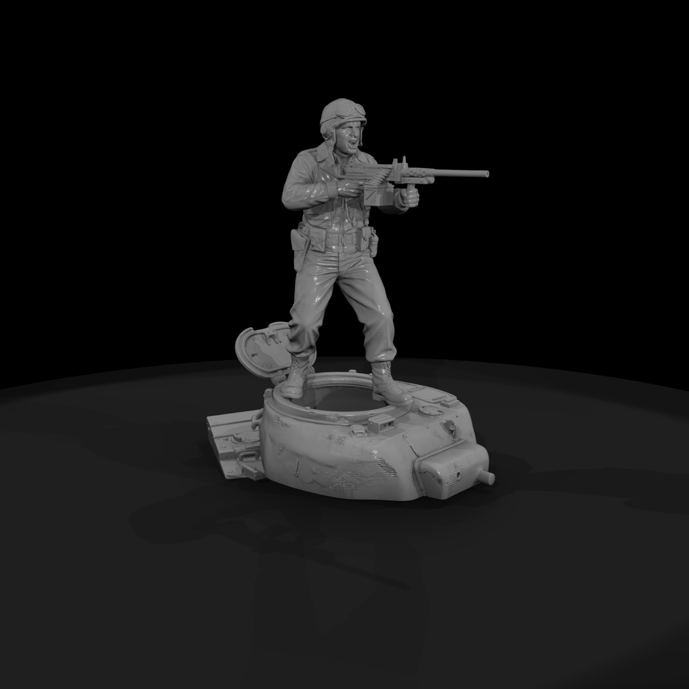 Ww2H 032 United States Sherman Tank Commander