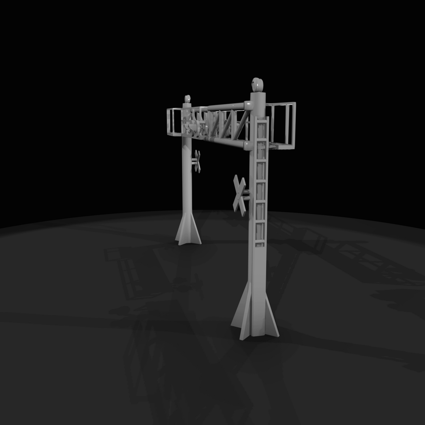 Railroad Grade Crossing Signal Gantry