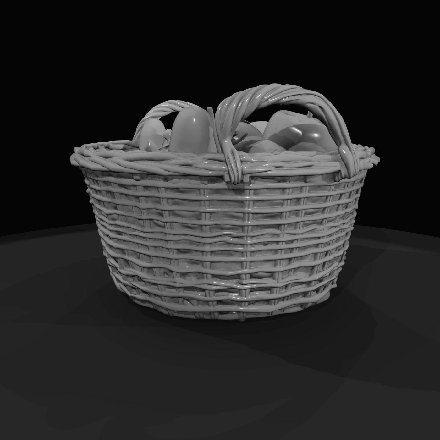 Woven Basket of Fresh Fruit