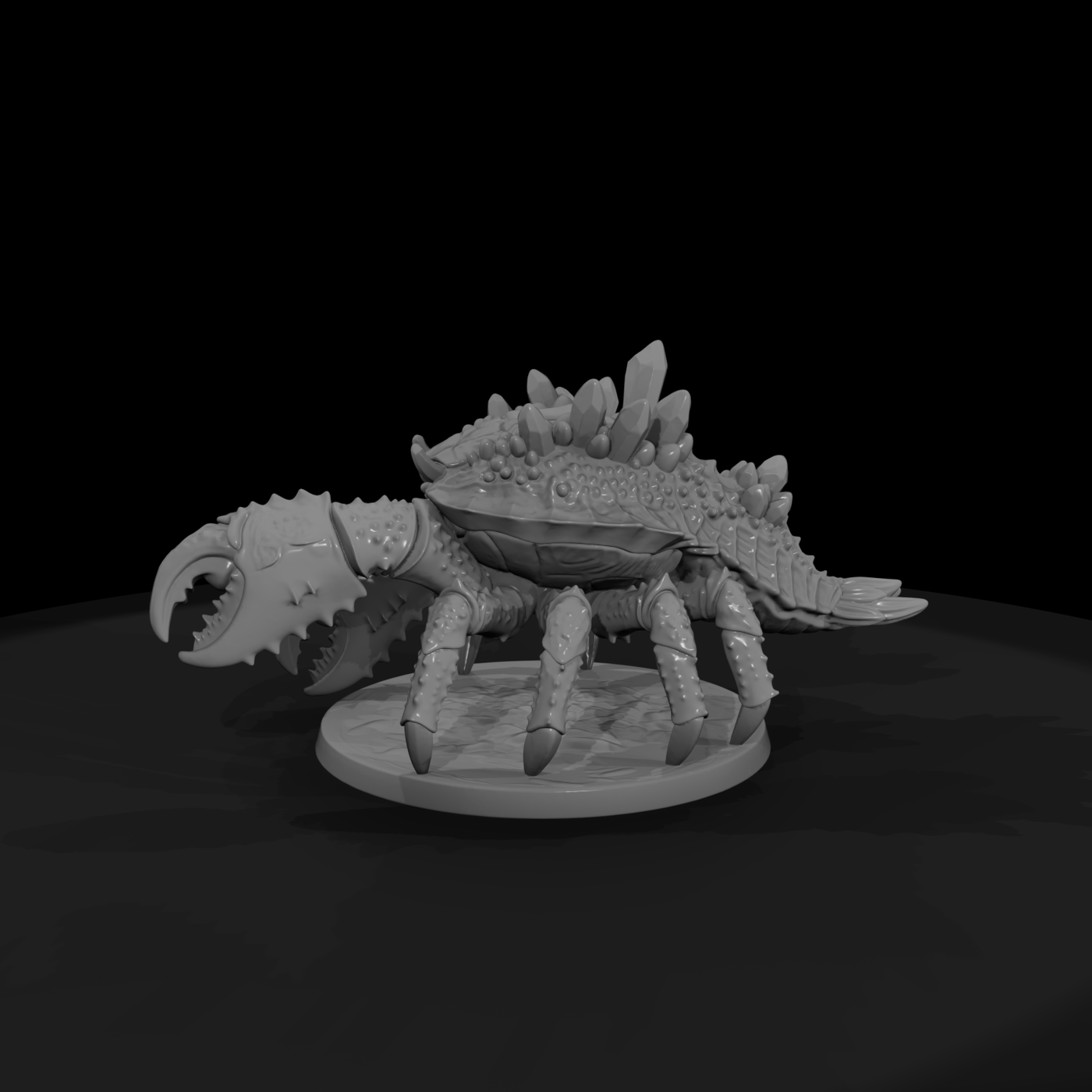 Stylized Fantasy Giant Crystal Crab Miniature Cfnt