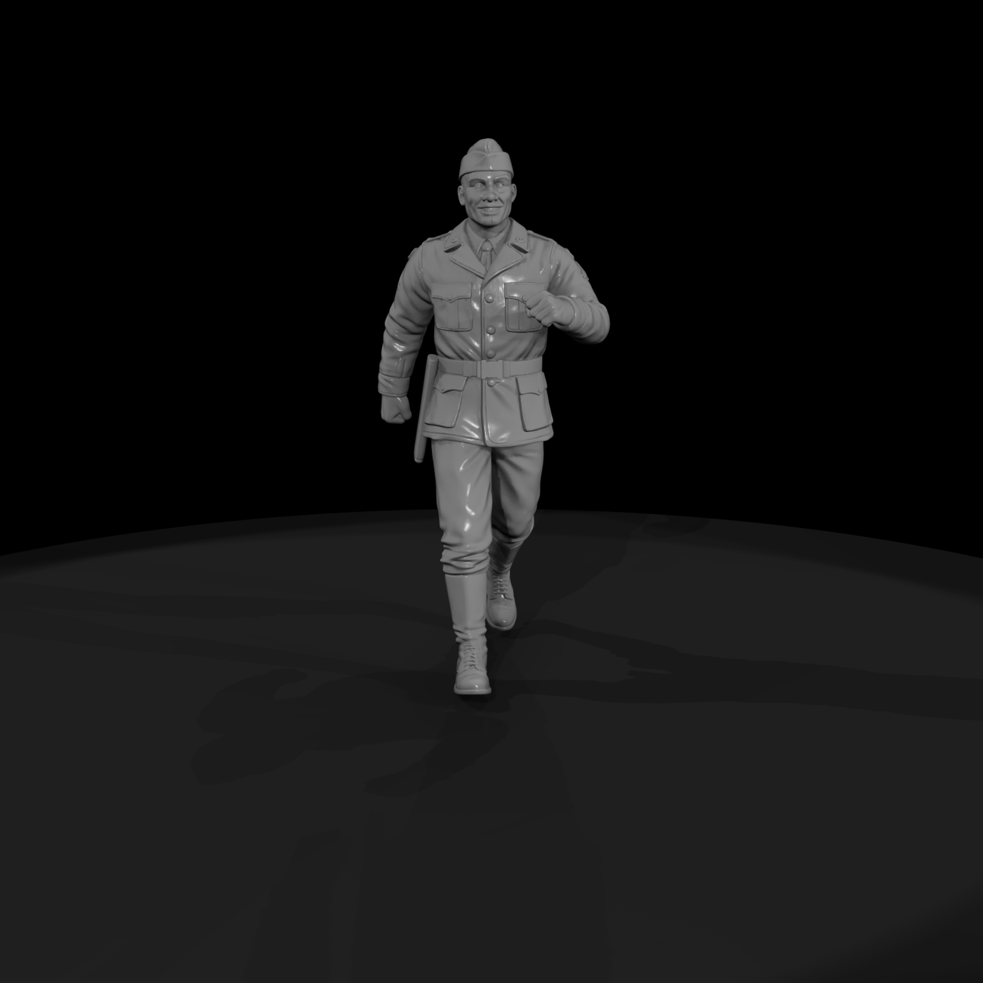 WWII American Soldier Marching