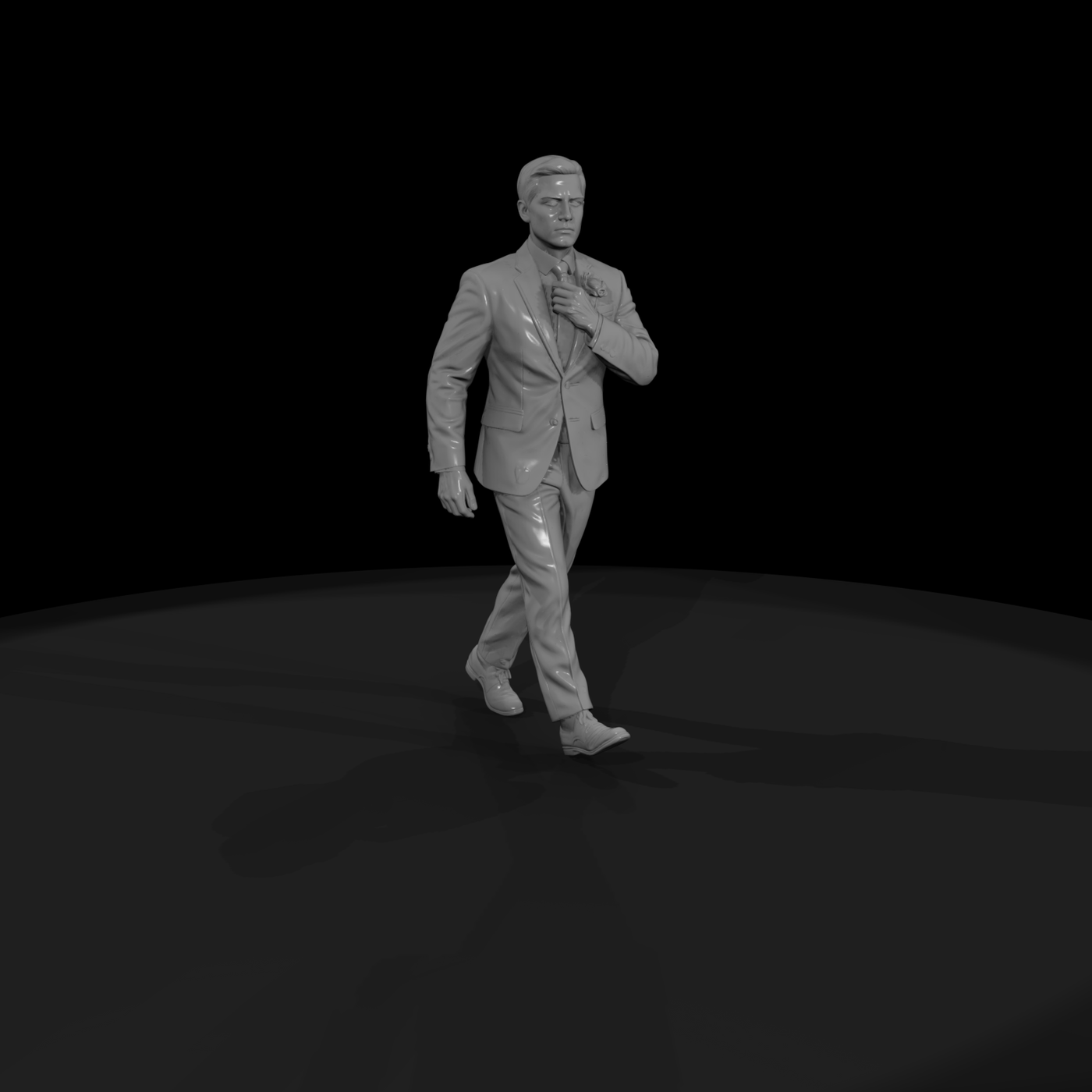 Wedding Groom in Formal Tuxedo