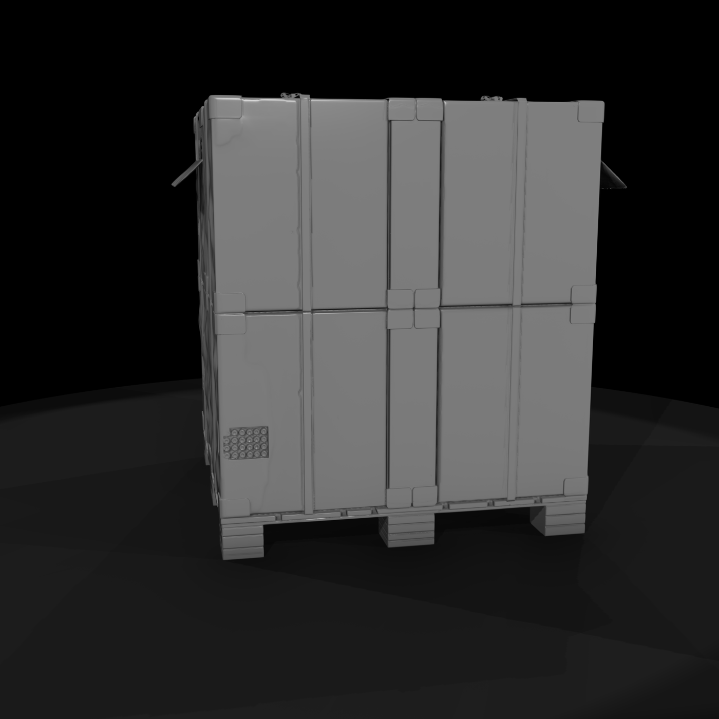 Industrial pallet shipping crate