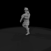 1880s Fireman Carrying a Rescued Victim — thumbnail 5
