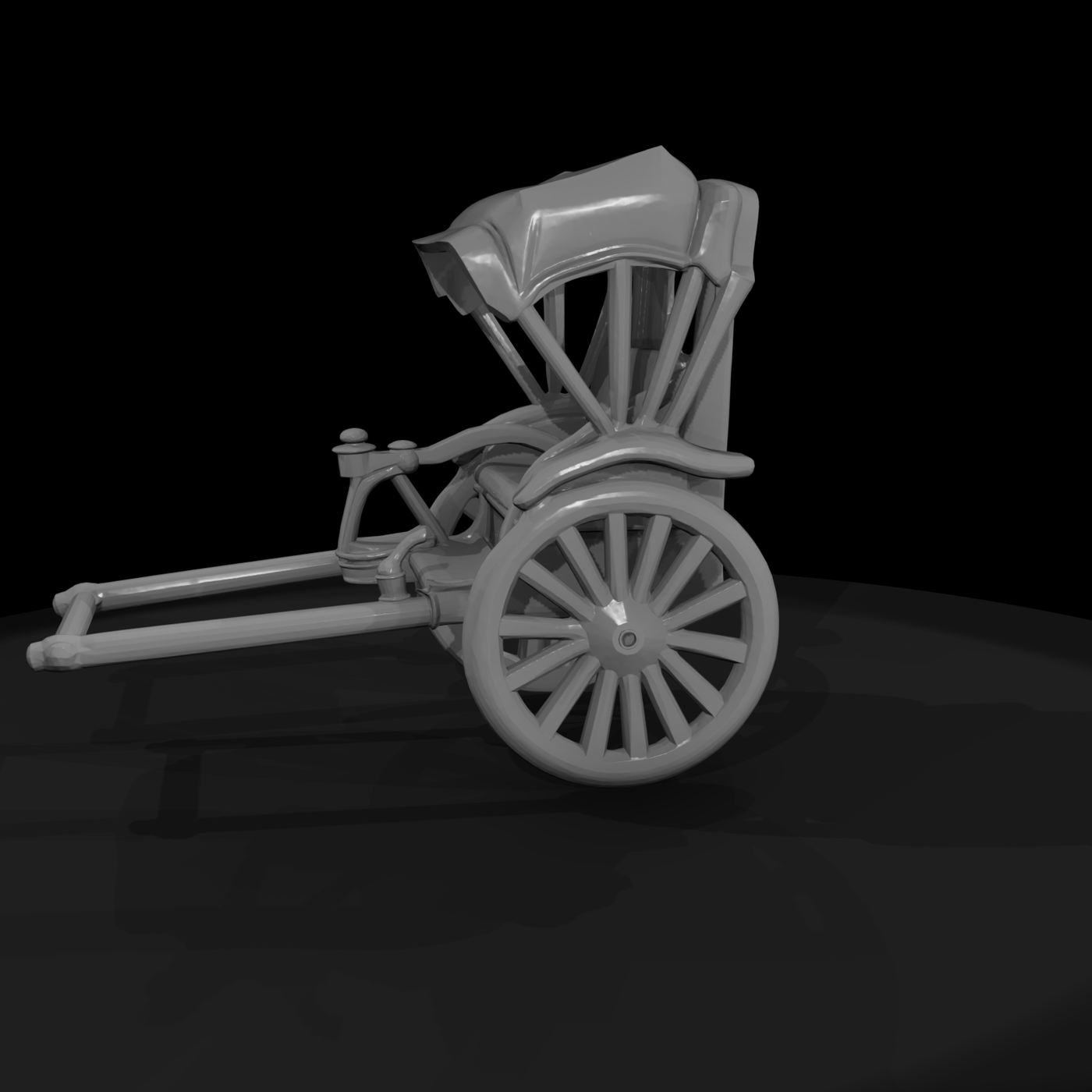 Stylized Traditional Rickshaw
